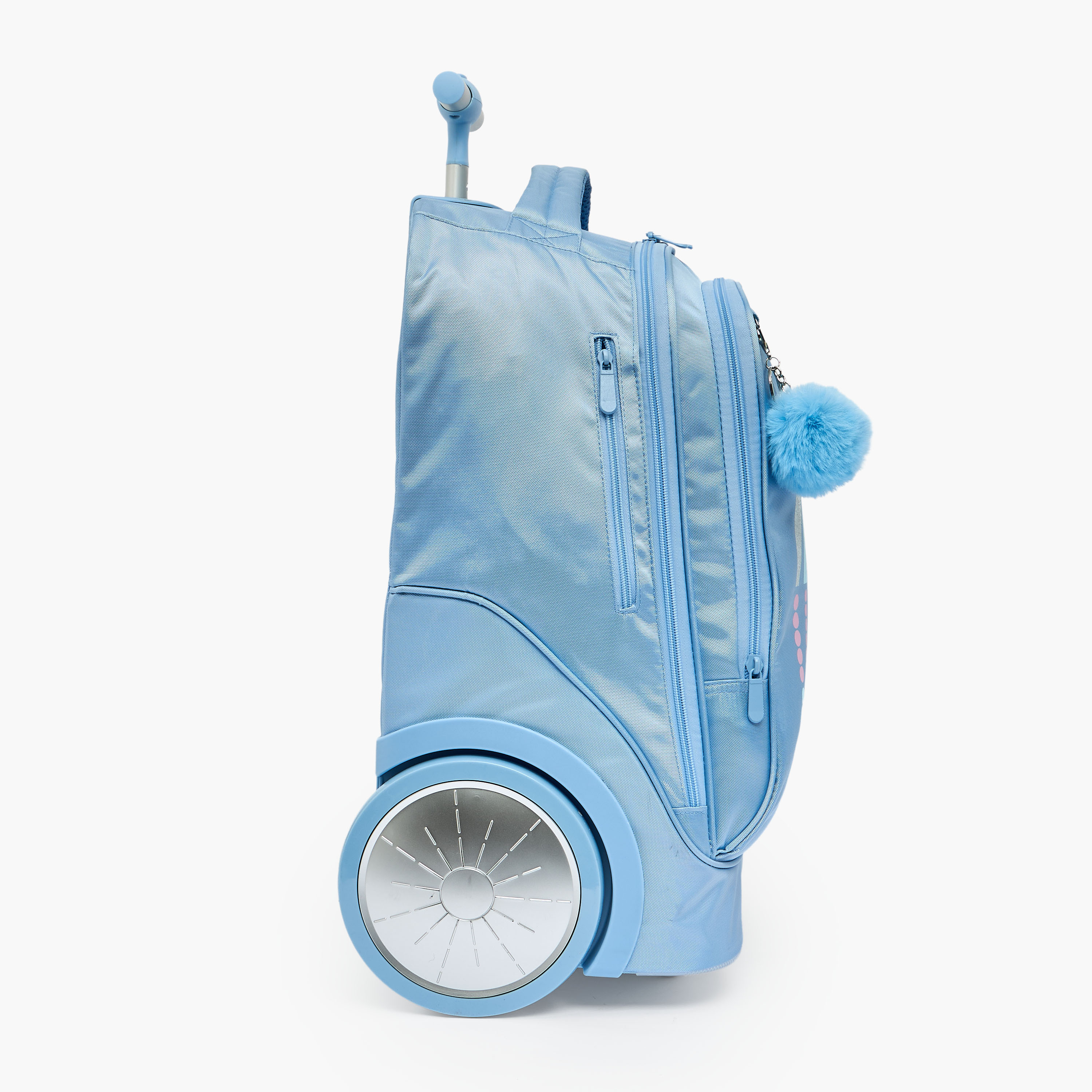 طقم شنطة ترولي بطبعة قوس قزح من 8-12 سنة مع شنطة غذاء للبنات - 3 قطع - 18 بوصة-school-bagsandbackpacks-trolleybags-image-12