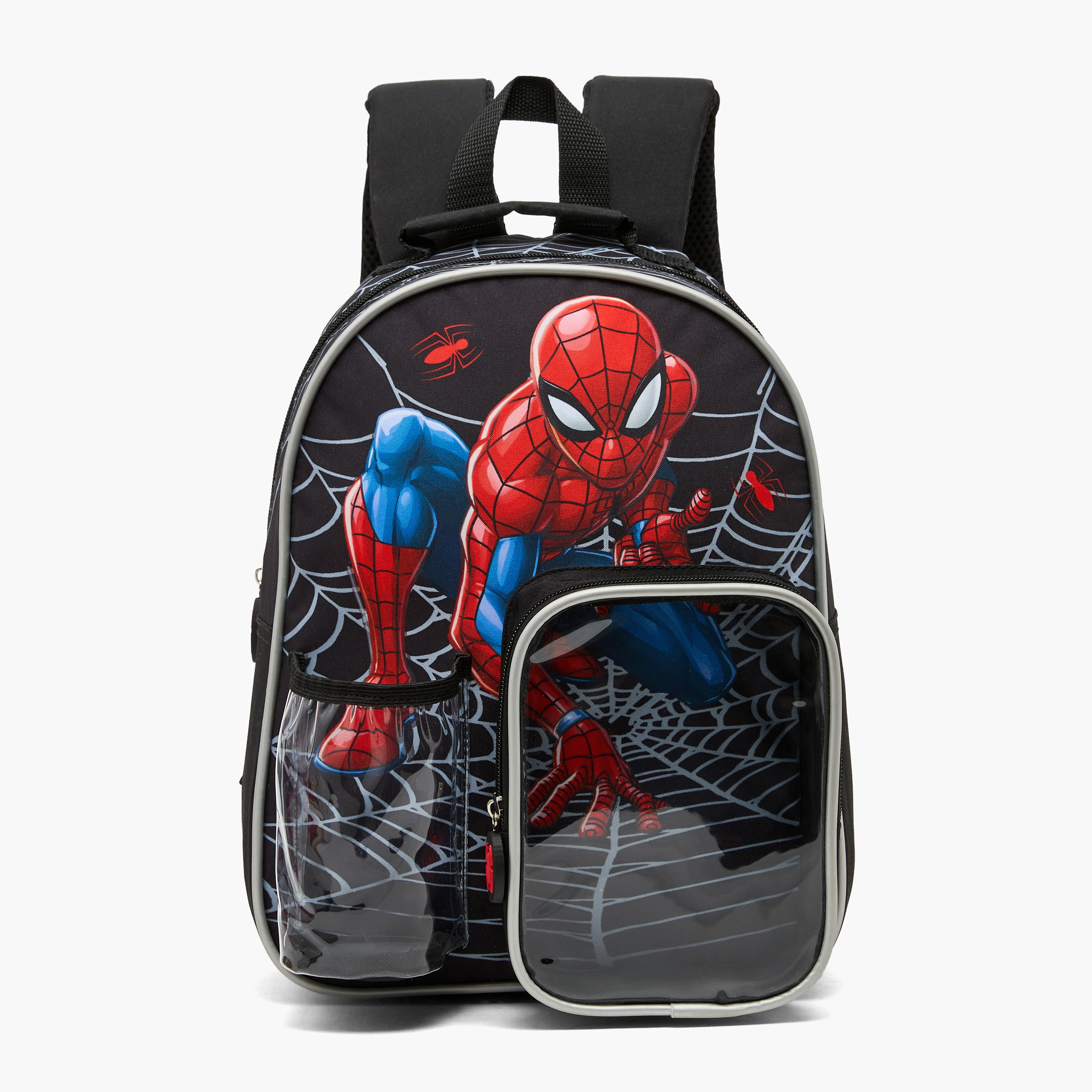 Spider-Man Print 3-Piece School Backpack Set for Boys 3-5 Years with Lunch Box - 14 inches-school-bagsandbackpacks-backpacks-image-5