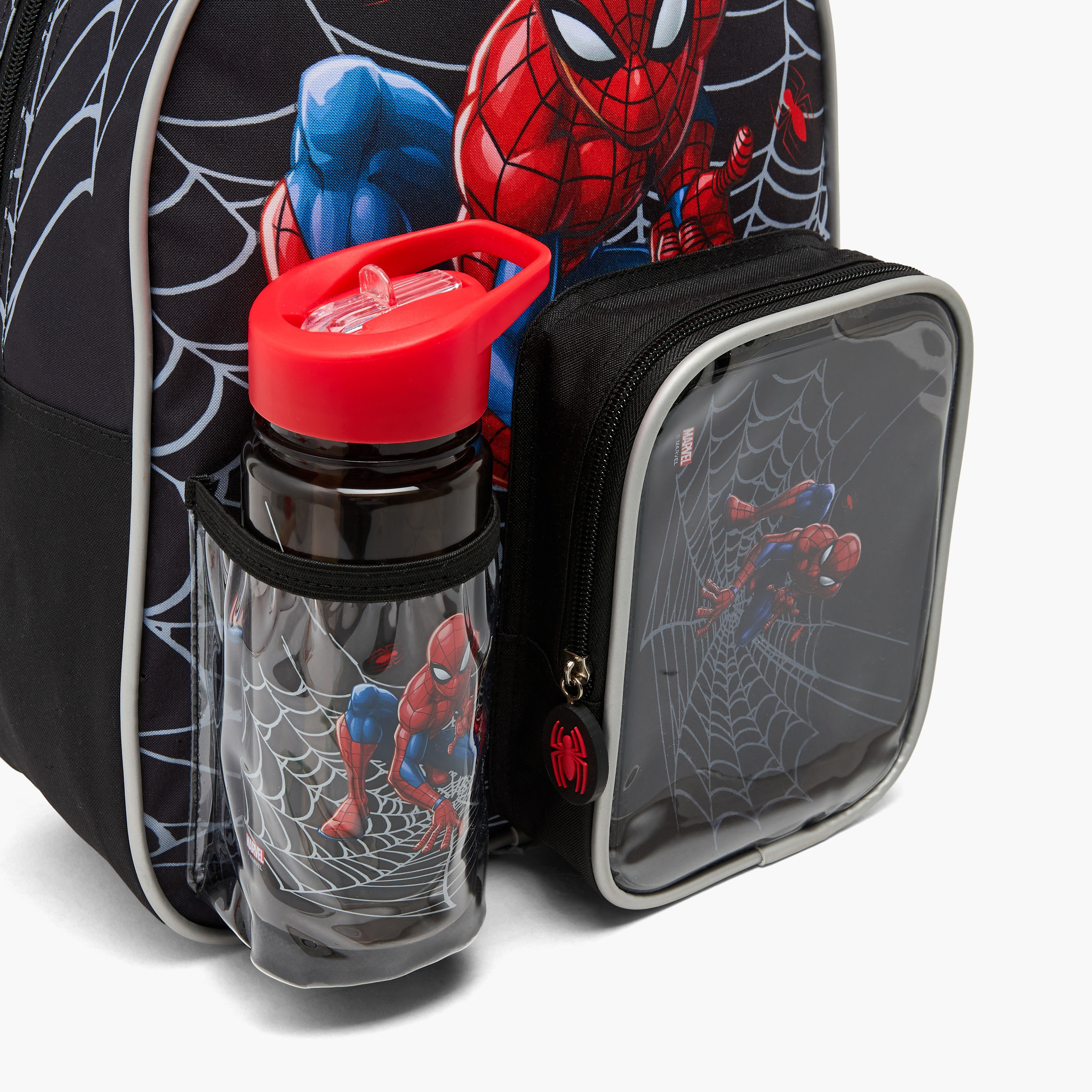 Spider-Man Print 3-Piece School Backpack Set for Boys 3-5 Years with Lunch Box - 14 inches-school-bagsandbackpacks-backpacks-image-8