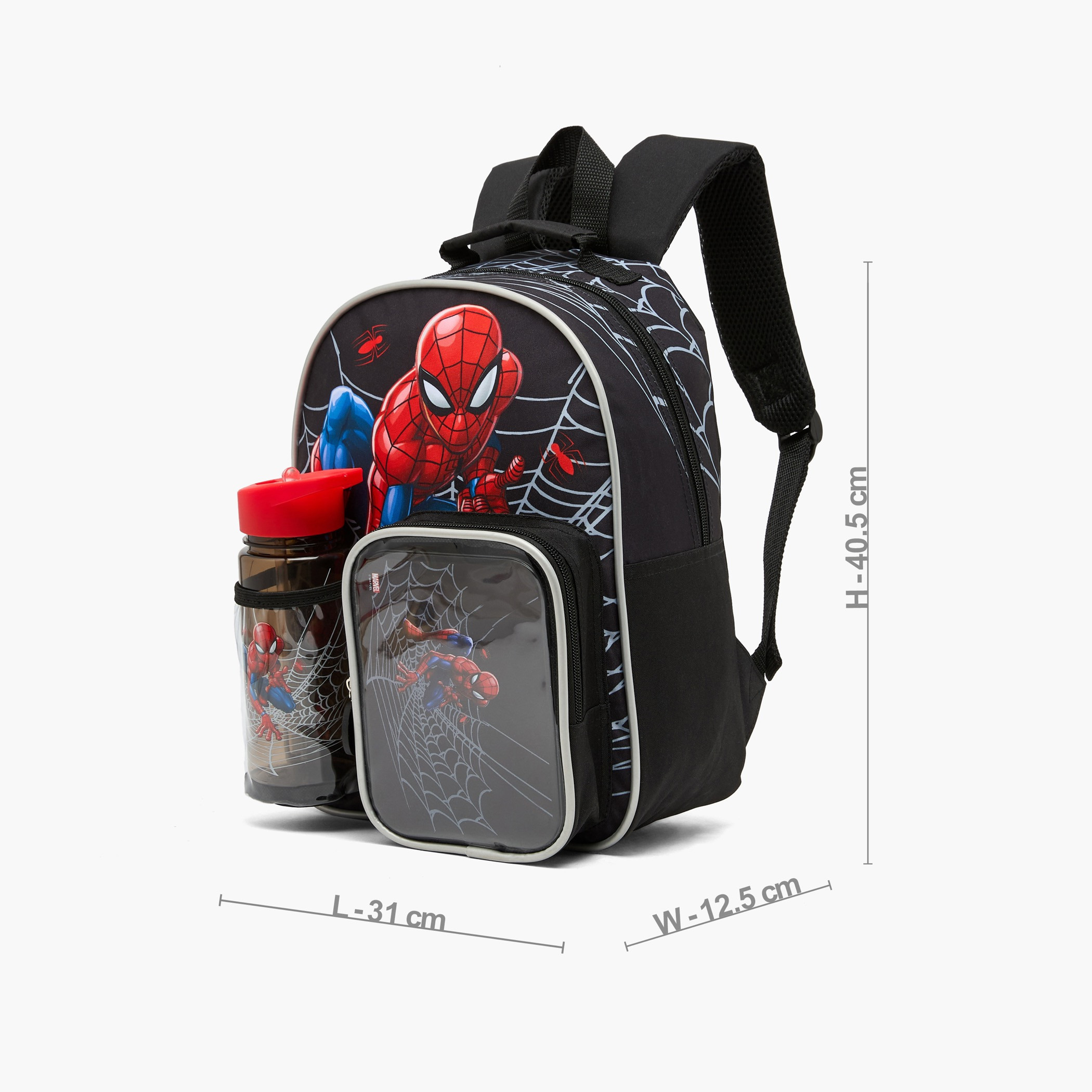 Spider-Man Print 3-Piece School Backpack Set for Boys 3-5 Years with Lunch Box - 14 inches-school-bagsandbackpacks-backpacks-image-9