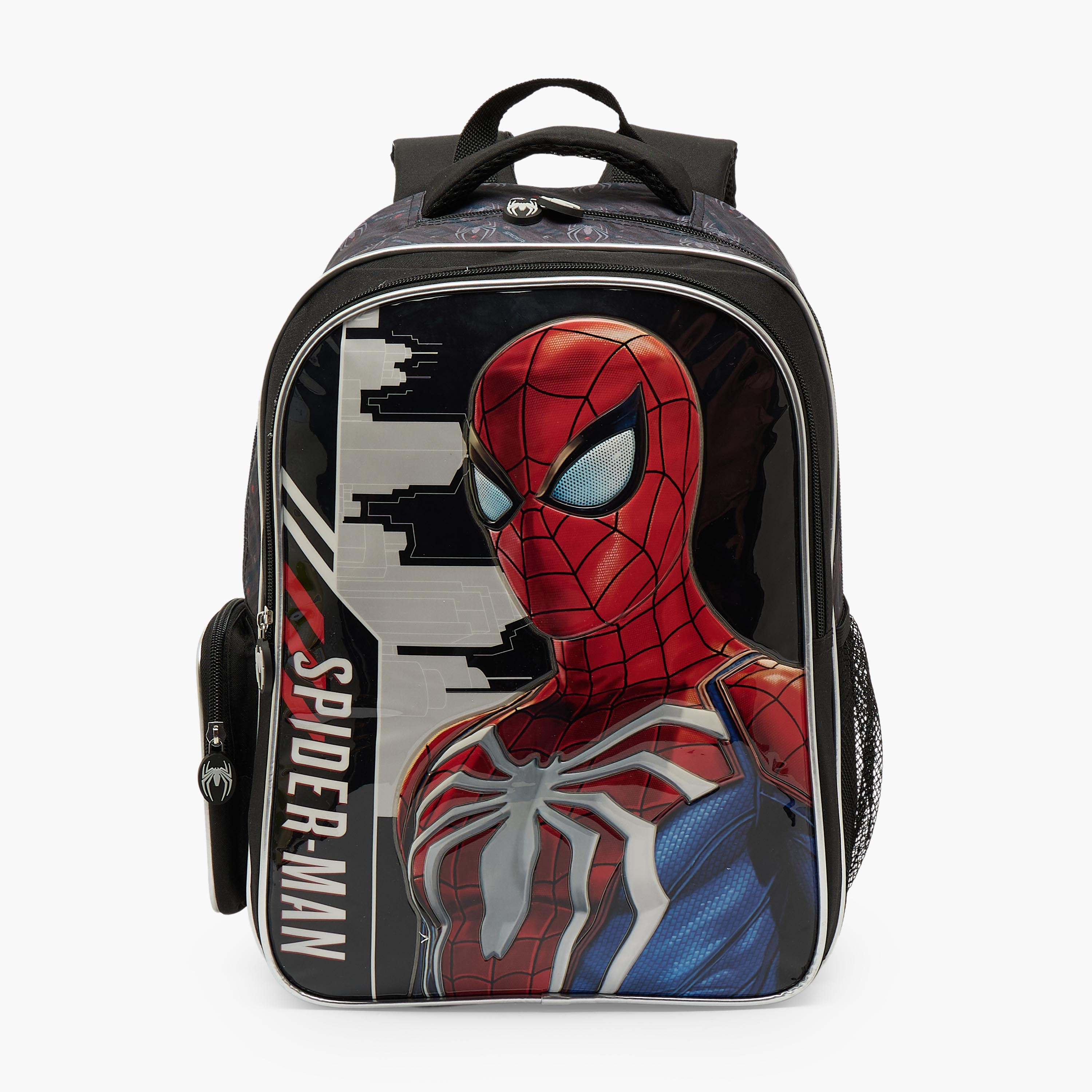 طقم شنطة مدرسية للأولاد من 5-8 سنوات مع حقيبة غداء 5 قطع من سبايدر مان - 16 بوصة-school-bagsandbackpacks-backpacks-image-2