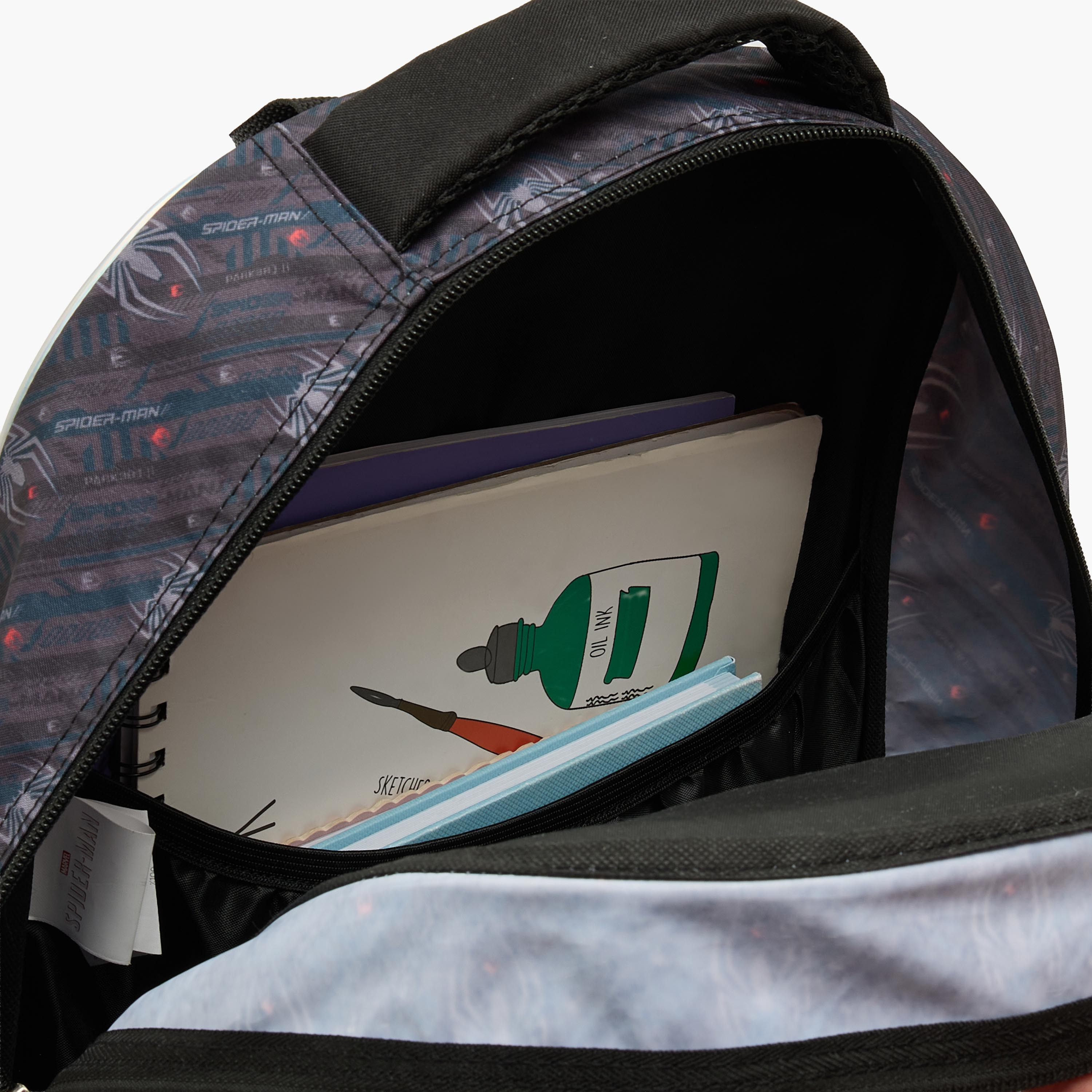 طقم شنطة مدرسية للأولاد من 5-8 سنوات مع حقيبة غداء 5 قطع من سبايدر مان - 16 بوصة-school-bagsandbackpacks-backpacks-image-4