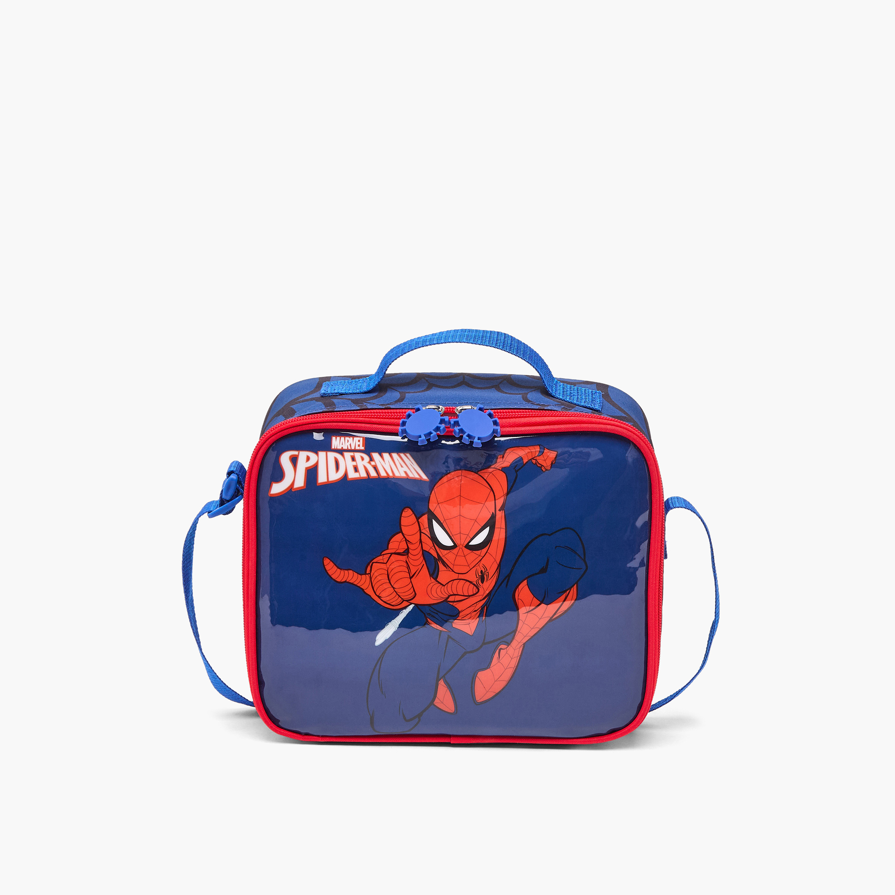 طقم شنطة ترولي مدرسية سبايدر مان 5 قطع للأولاد 5-8 سنوات مع شنطة غداء - 16 بوصة-school-bagsandbackpacks-trolleybags-image-13