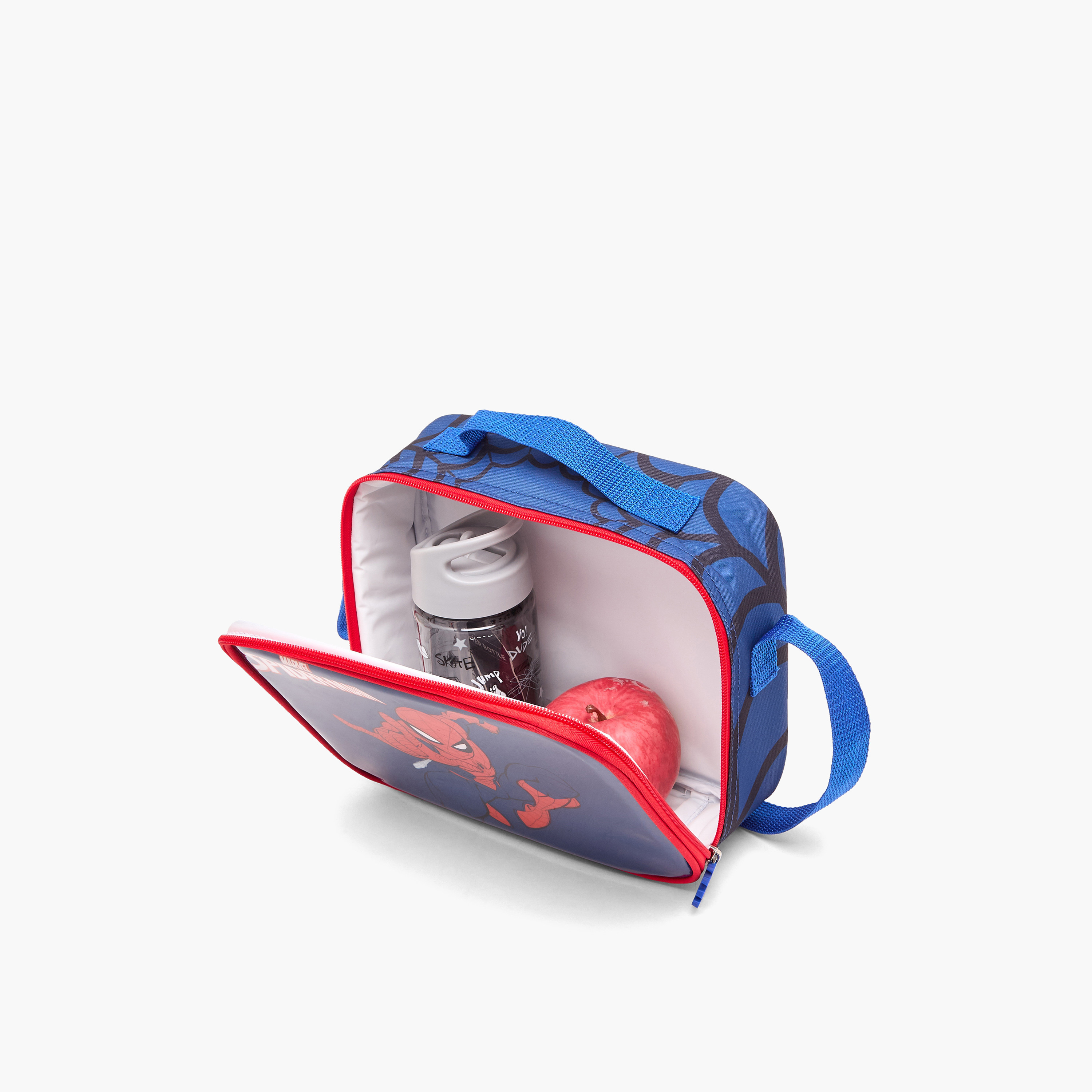 طقم شنطة ترولي مدرسية سبايدر مان 5 قطع للأولاد 5-8 سنوات مع شنطة غداء - 16 بوصة-school-bagsandbackpacks-trolleybags-image-15
