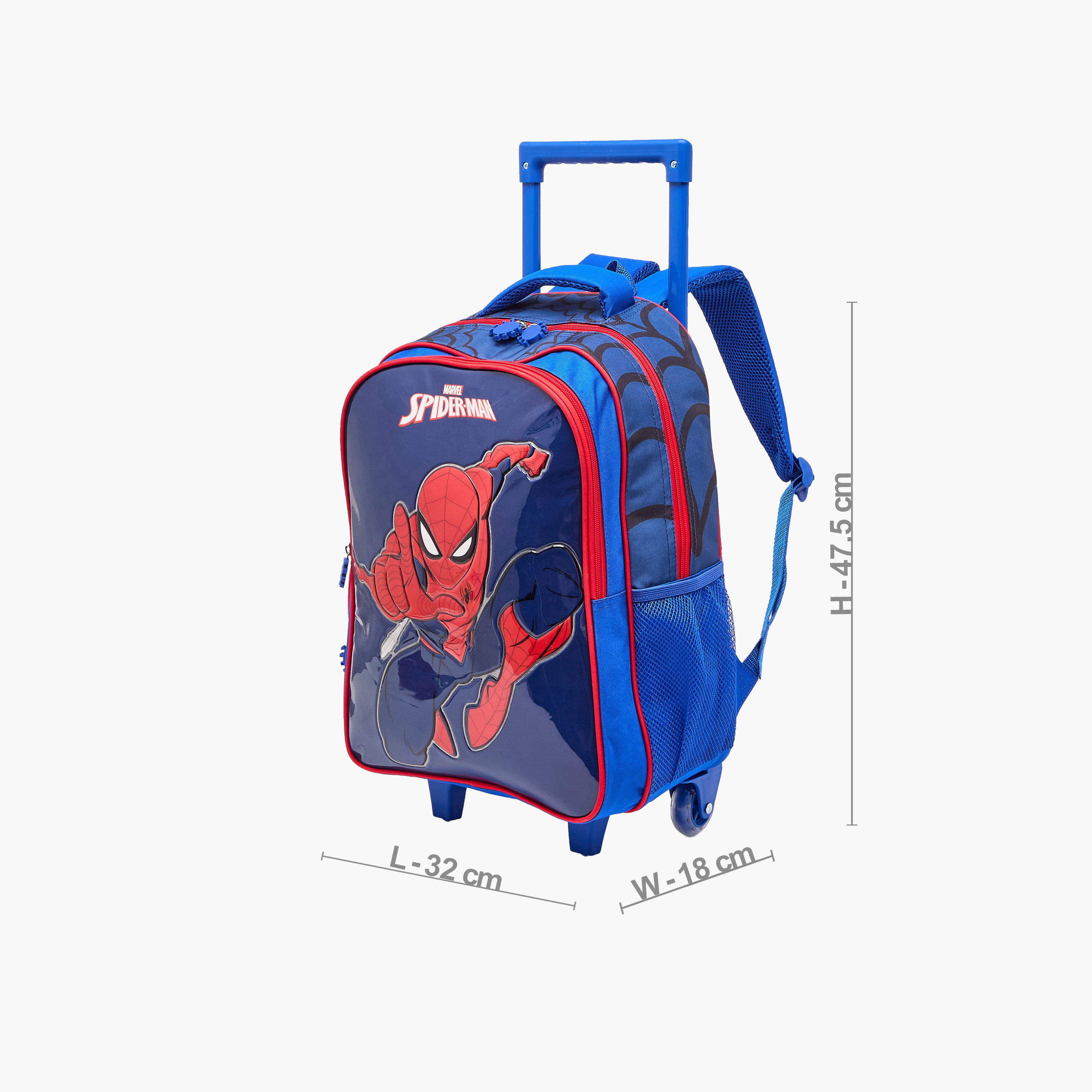 طقم شنطة ترولي مدرسية سبايدر مان 5 قطع للأولاد 5-8 سنوات مع شنطة غداء - 16 بوصة-school-bagsandbackpacks-trolleybags-image-8