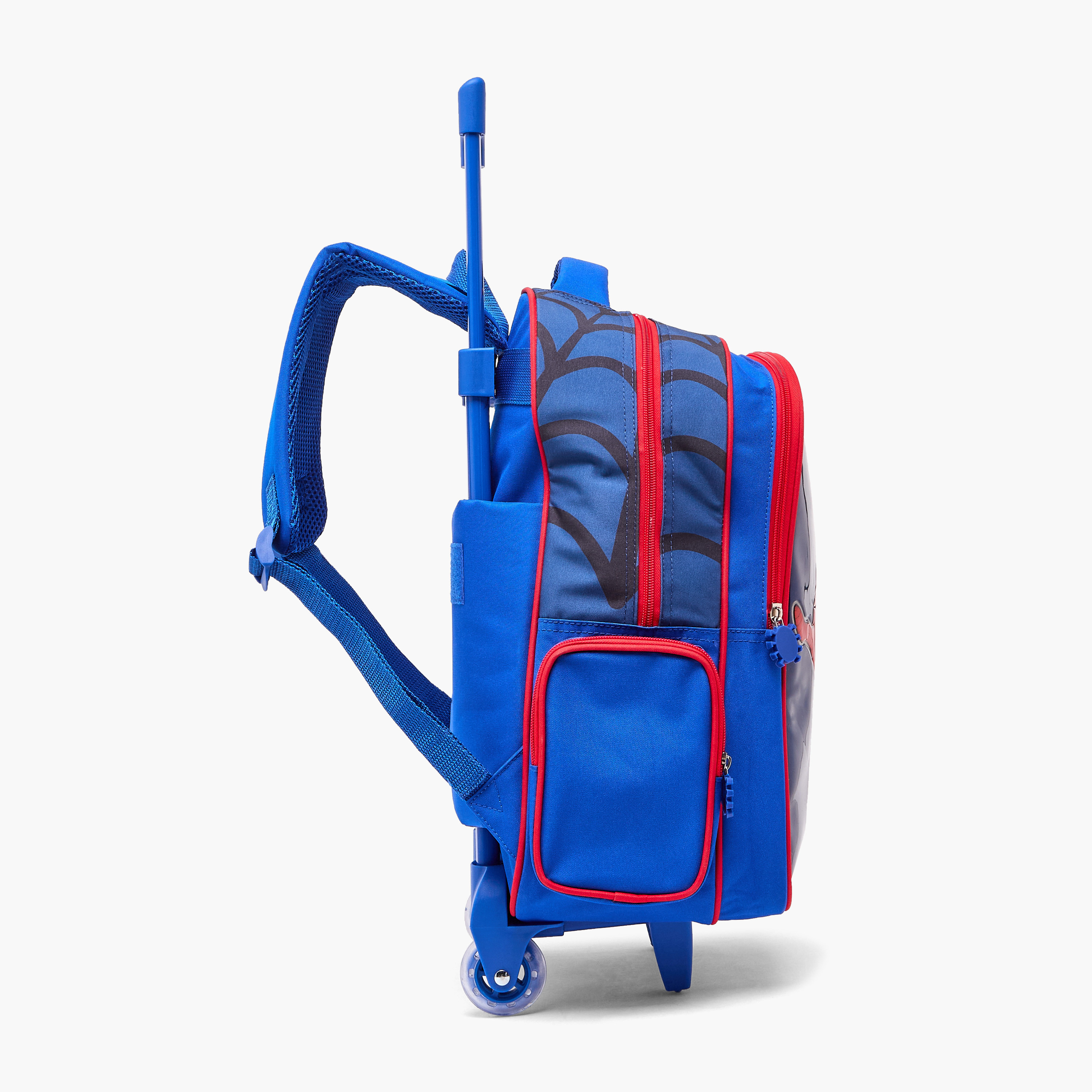 طقم شنطة ترولي مدرسية سبايدر مان 5 قطع للأولاد 5-8 سنوات مع شنطة غداء - 16 بوصة-school-bagsandbackpacks-trolleybags-image-9
