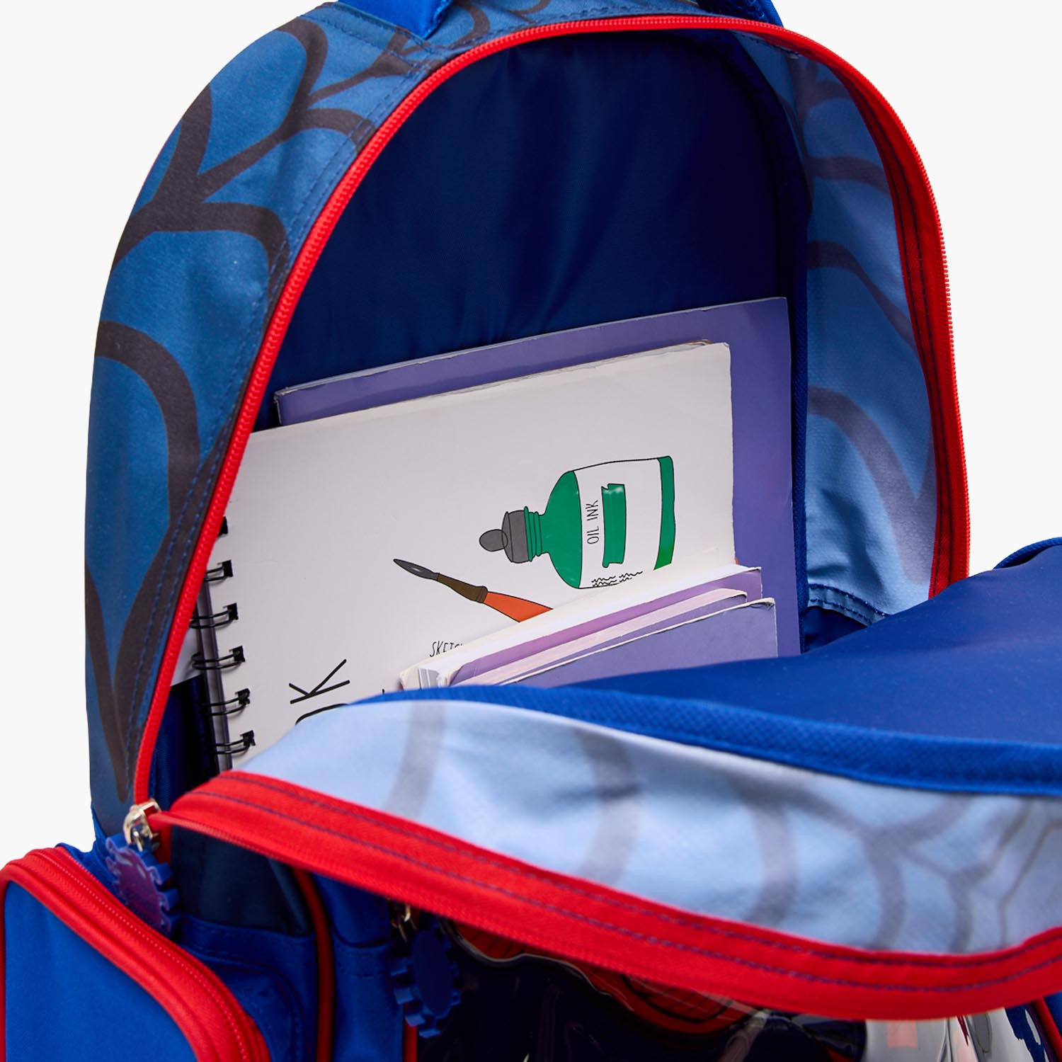 Spider-Man 5-Piece School Backpack Set for Boys 5-8 Years with Pencil Pouch and Bottle - 16 inches-school-bagsandbackpacks-backpacks-image-6