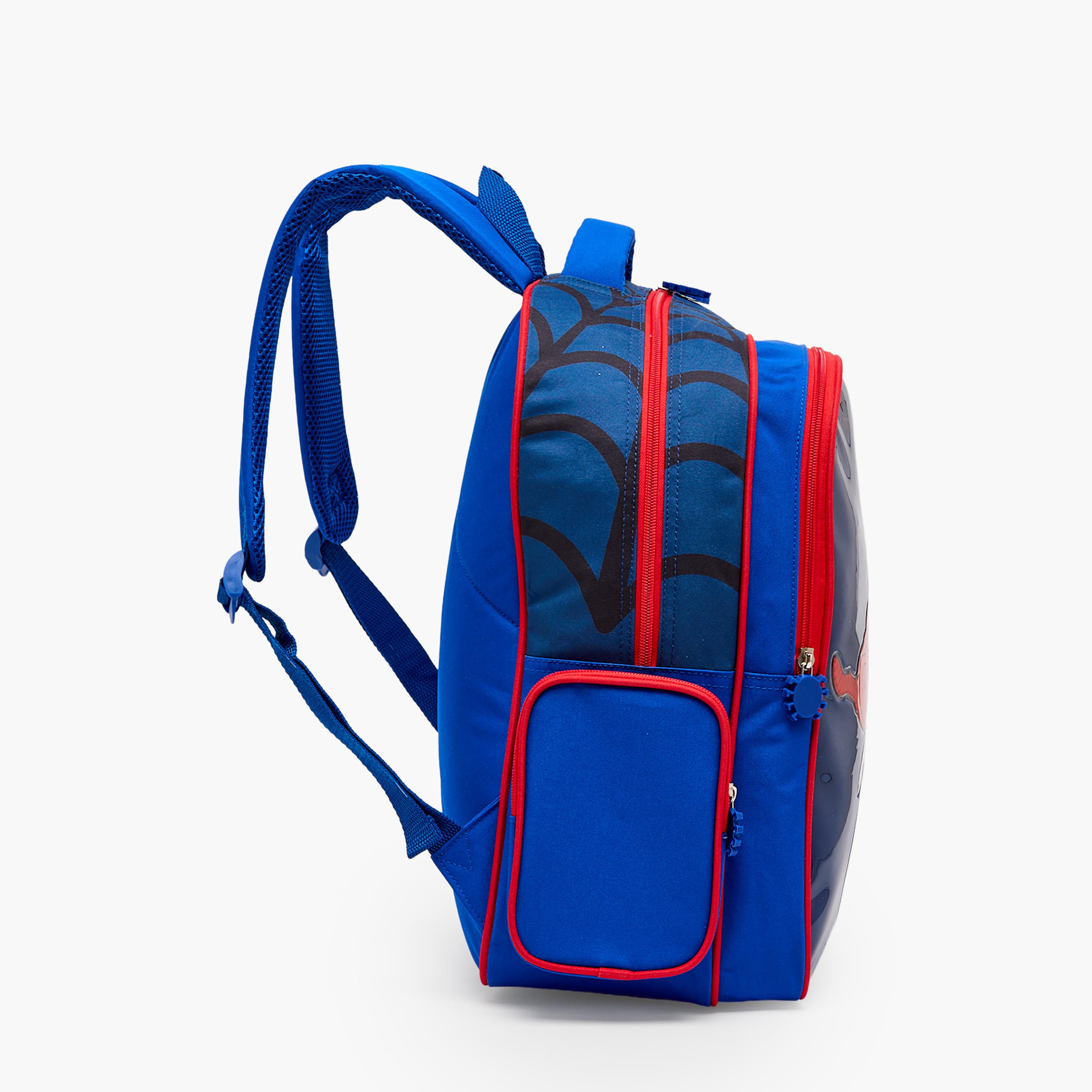 Spider-Man 5-Piece School Backpack Set for Boys 5-8 Years with Pencil Pouch and Bottle - 16 inches-school-bagsandbackpacks-backpacks-image-8