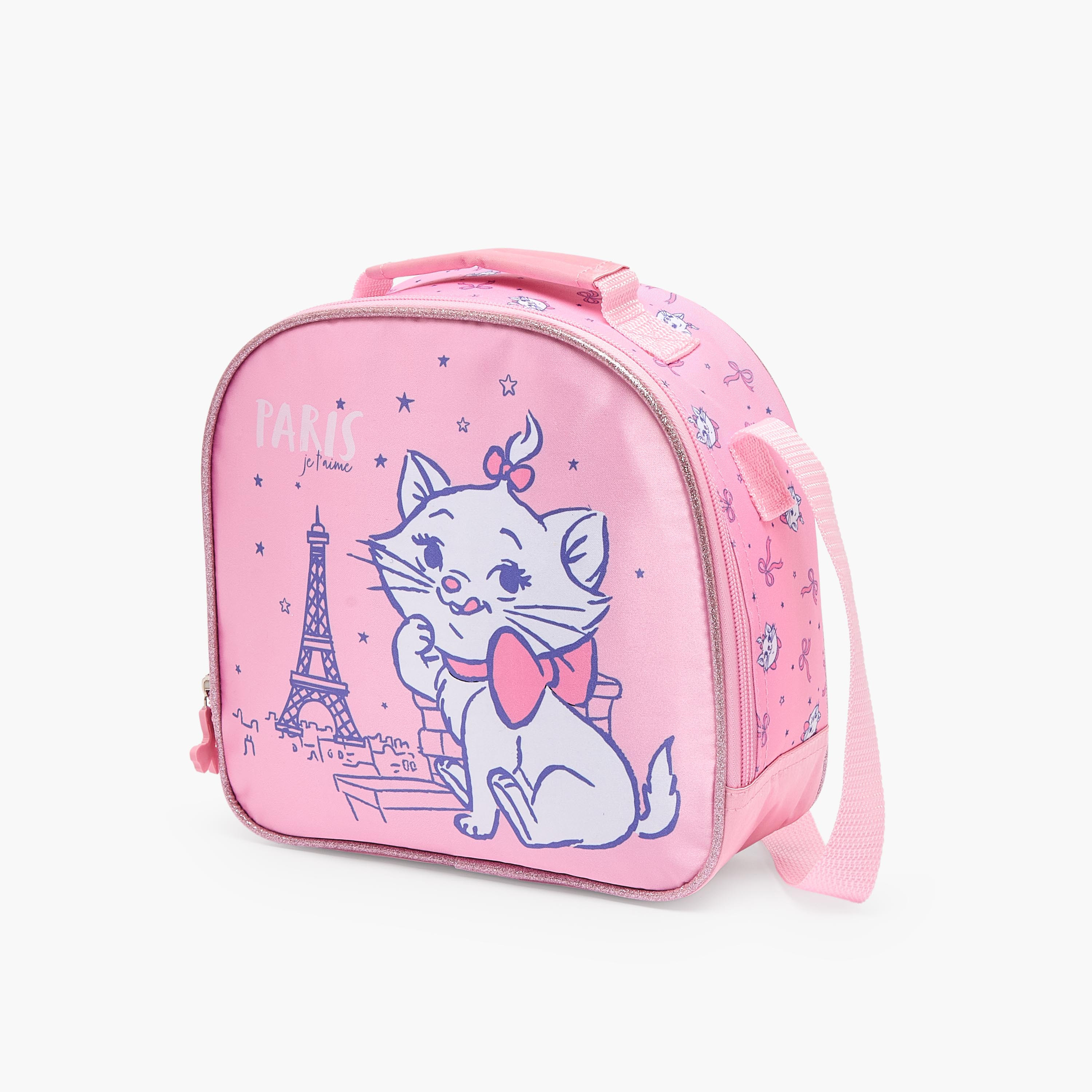 Disney Marie Print 3-Piece School Trolley Bag Set for Girls 3-5 Years with Lunch Bag - 14 inches-school-bagsandbackpacks-trolleybags-image-16