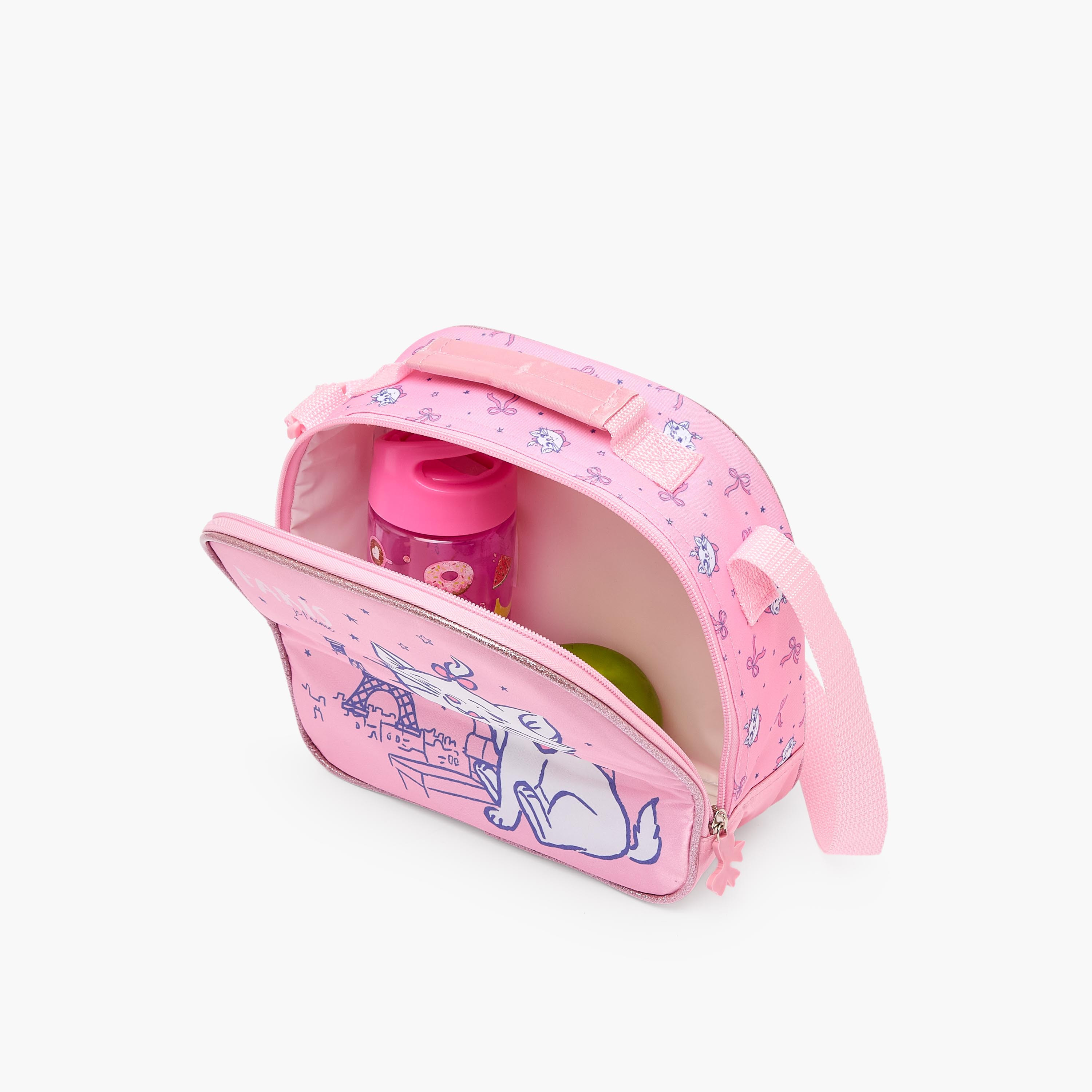 Disney Marie Print 3-Piece School Trolley Bag Set for Girls 3-5 Years with Lunch Bag - 14 inches-school-bagsandbackpacks-trolleybags-image-17