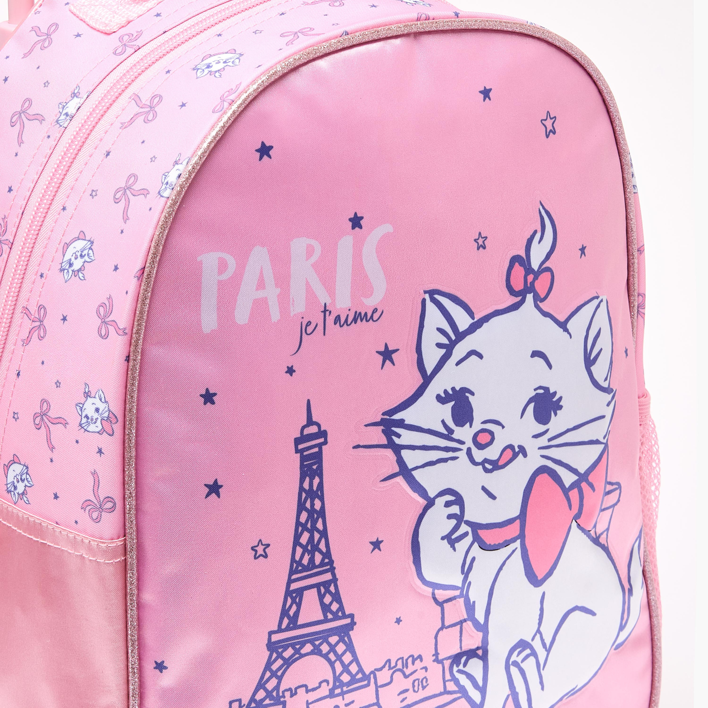 Disney Marie Print 3-Piece School Trolley Bag Set for Girls 3-5 Years with Lunch Bag - 14 inches-school-bagsandbackpacks-trolleybags-image-8