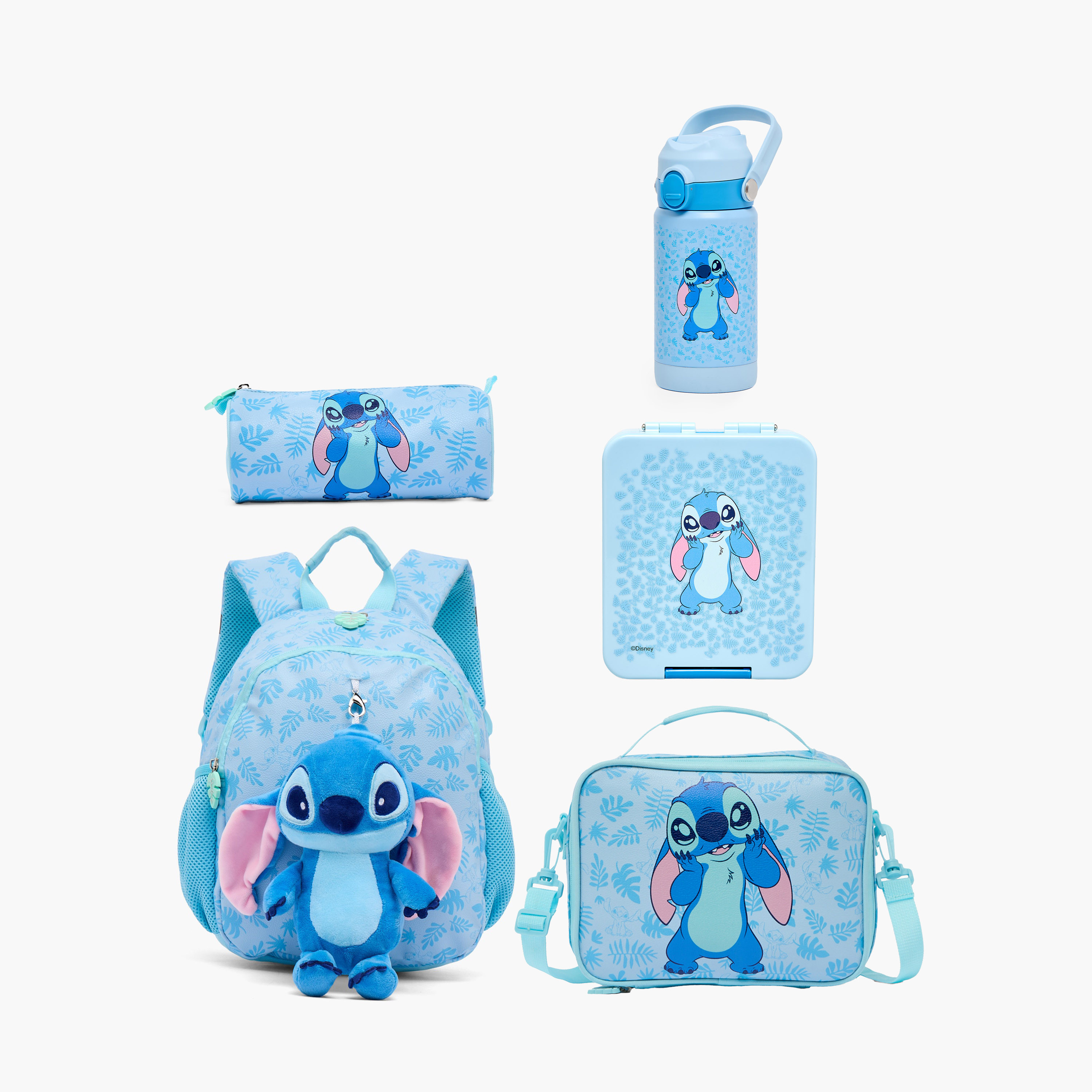 Disney Stitch Print Lunch Bag for Girls 3-5 Years with Detachable Strap-school-lunchessentials-lunchbags-image-10