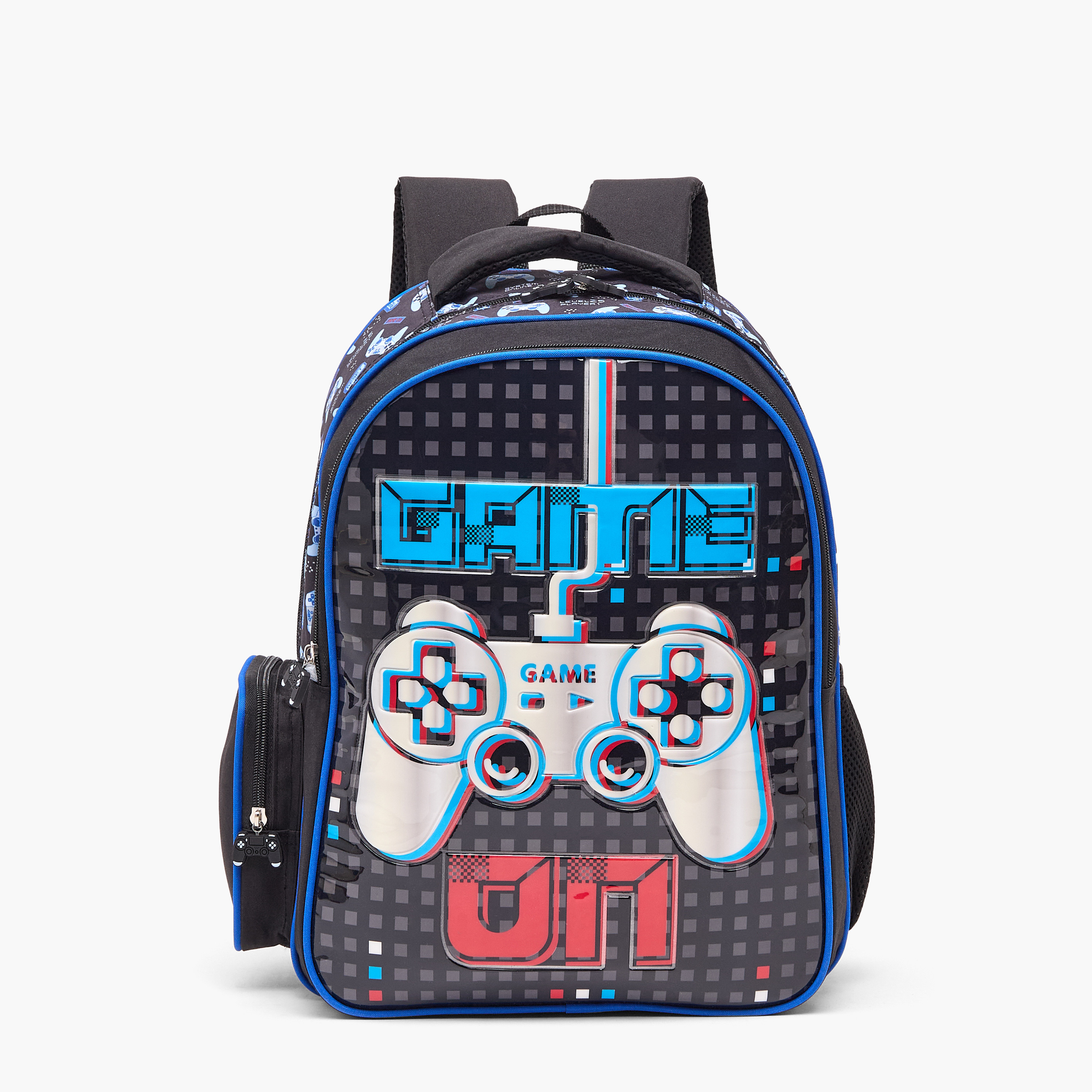 Juniors Gamer 5-Piece School Backpack Set for Boys 5-8 Years with Lunch Box and Bottle - 16 inches-school-bagsandbackpacks-backpacks-image-4