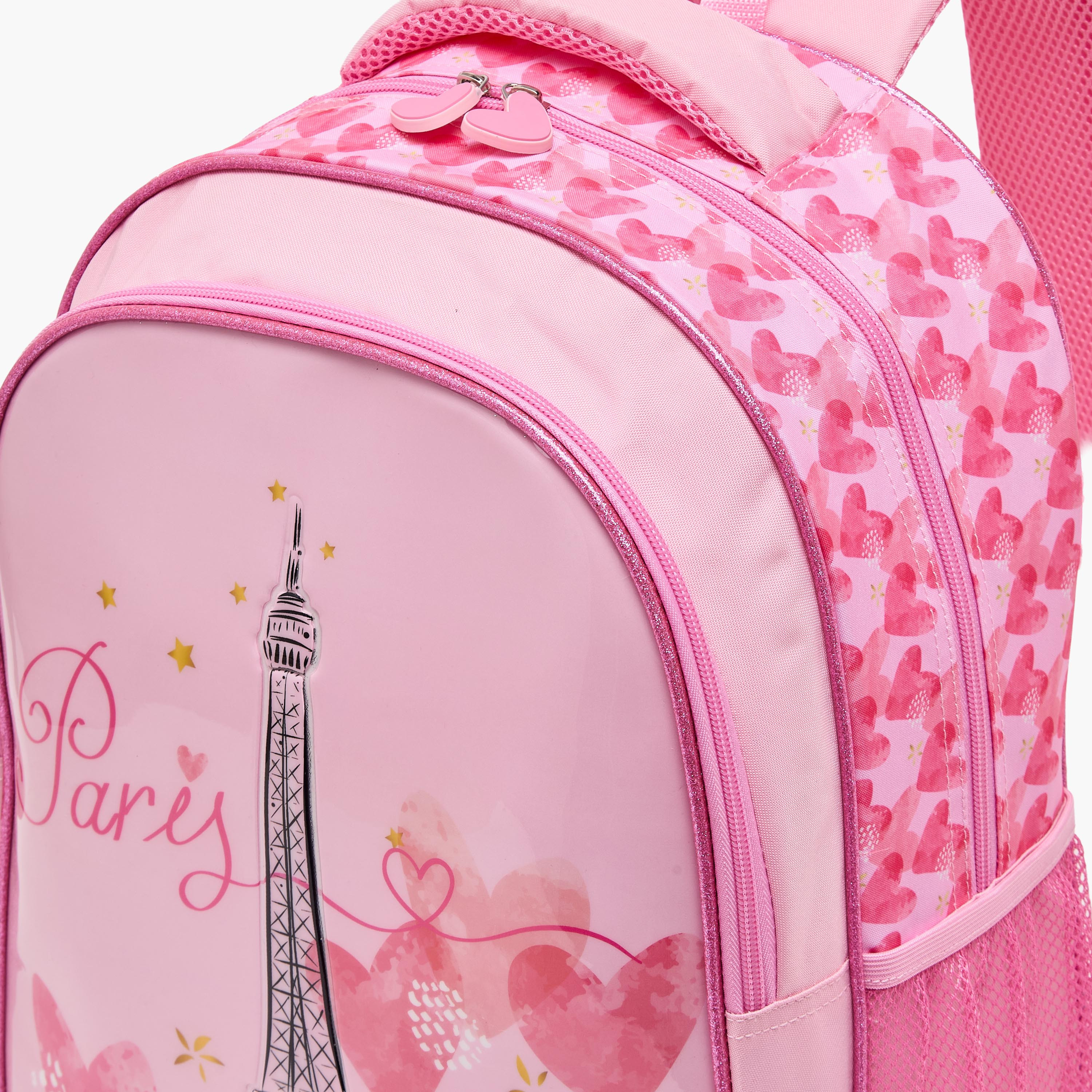 Juniors Printed 5-Piece School Backpack Set for Girls 5-8 Years with Lunch Bag - 16 inches-school-bagsandbackpacks-backpacks-image-6