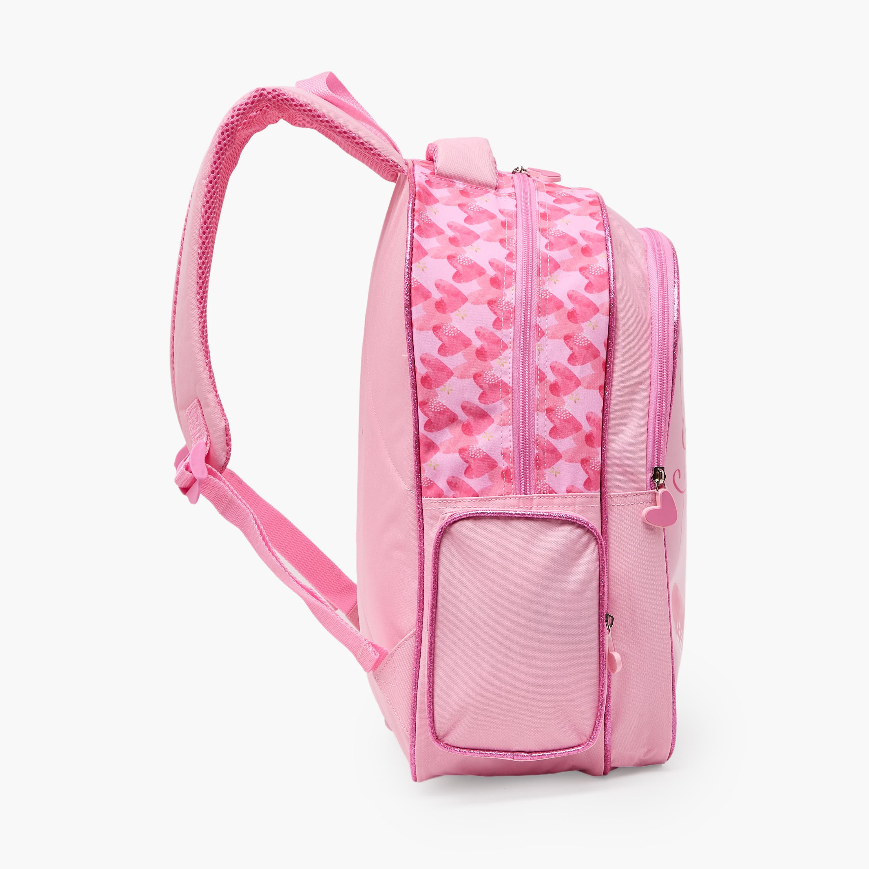 Juniors Printed 5-Piece School Backpack Set for Girls 5-8 Years with Lunch Bag - 16 inches-school-bagsandbackpacks-backpacks-image-9