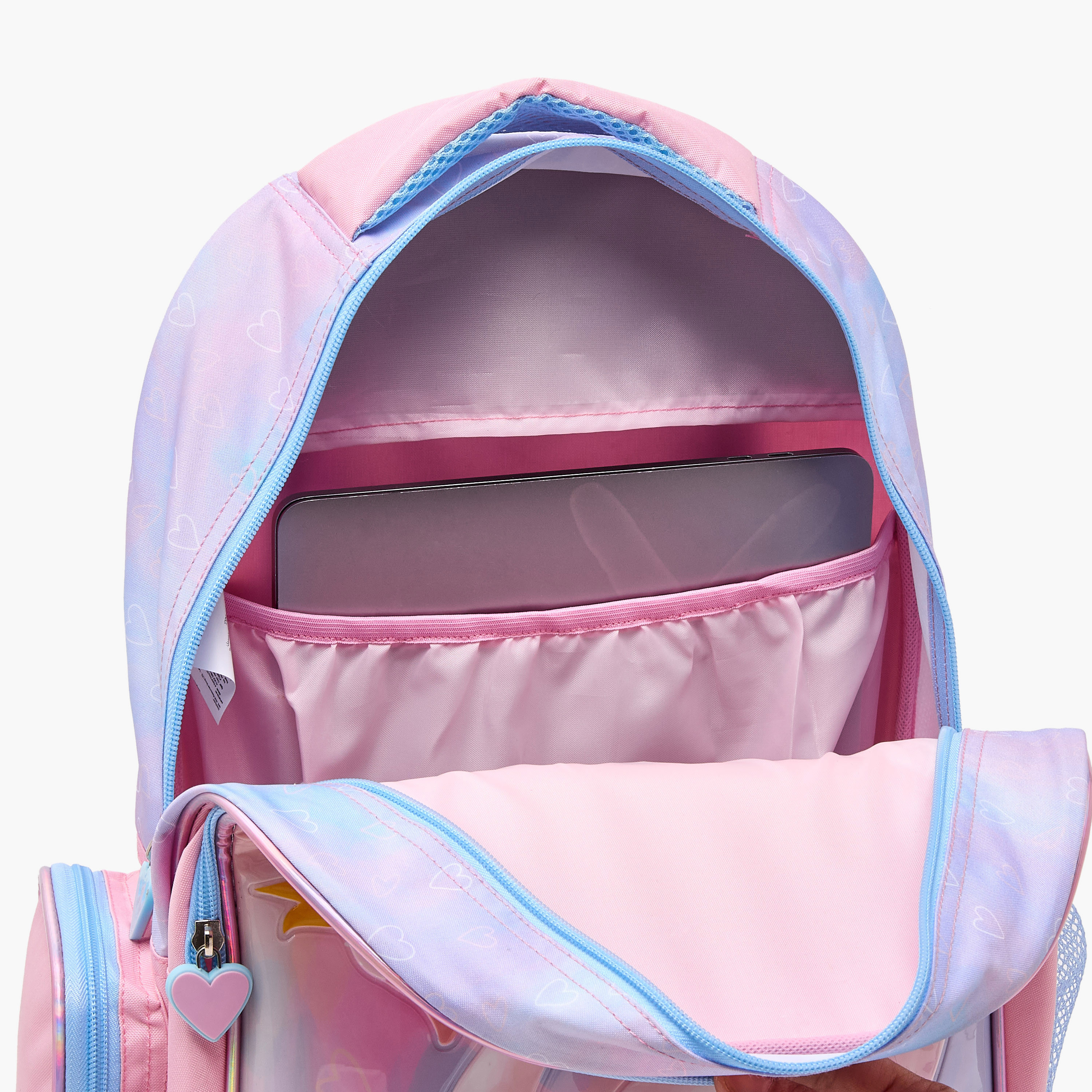 Juniors Swan Print 5-Piece School Trolley Bag Set for Girls 5-8 Years with Lunch Bag - 16 inches-school-bagsandbackpacks-trolleybags-image-12