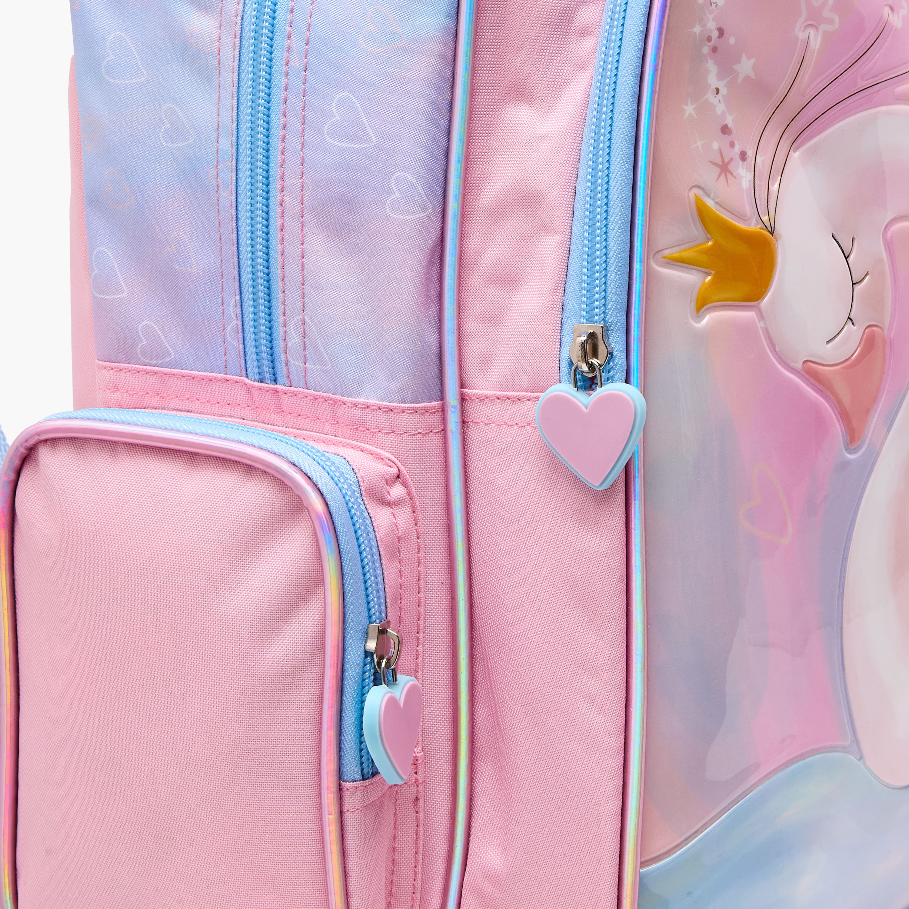 Juniors Swan Print 5-Piece School Trolley Bag Set for Girls 5-8 Years with Lunch Bag - 16 inches-school-bagsandbackpacks-trolleybags-image-9