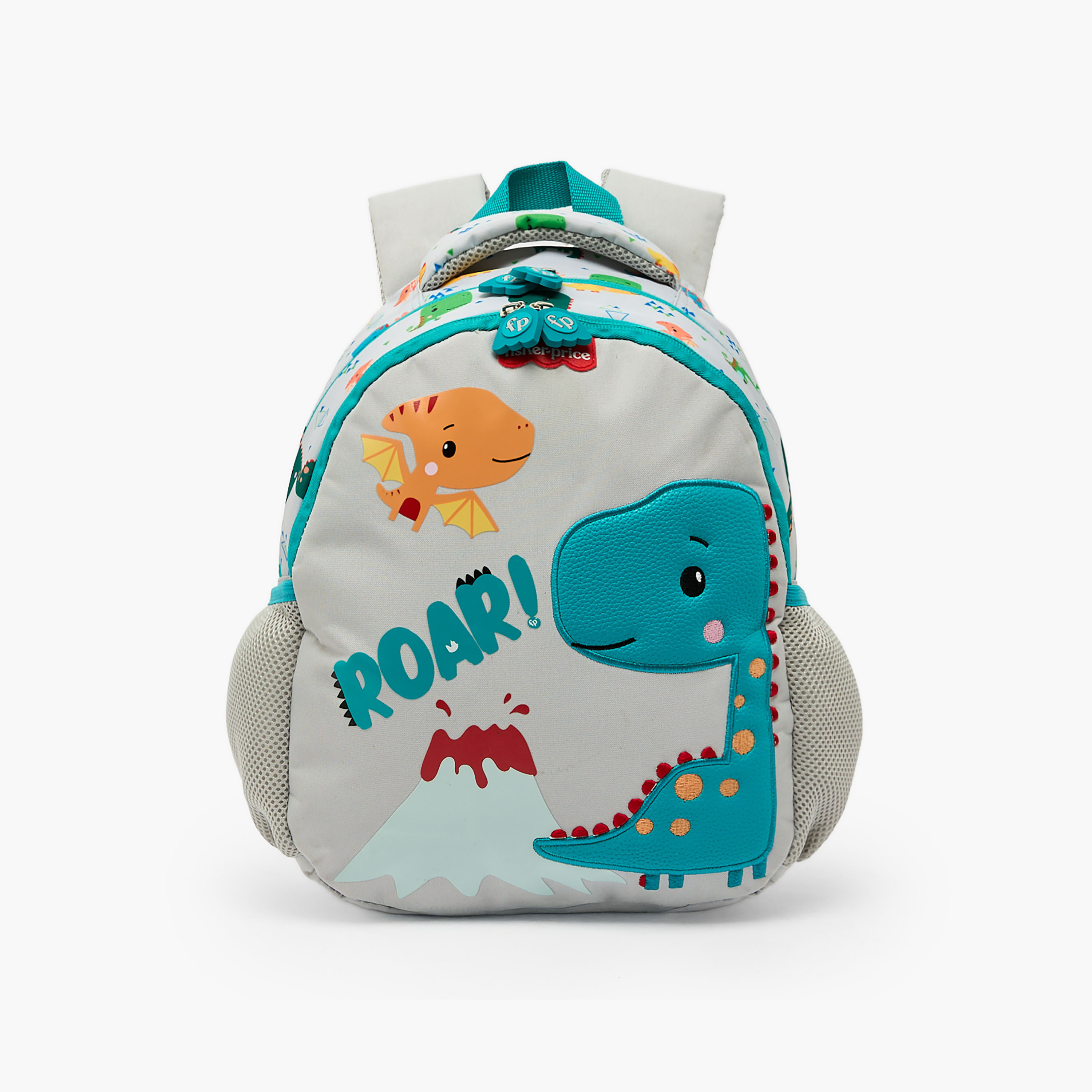 Dinosaur Print Backpack for Boys 3-5 Years with Padded Straps - 13.5 inches-school-bagsandbackpacks-backpacks-image-1