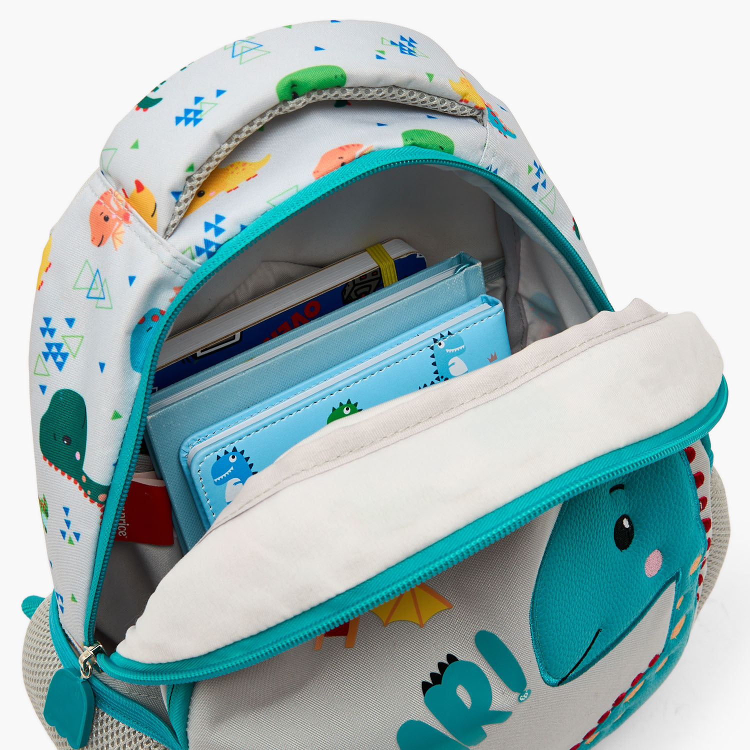 Dinosaur Print Backpack for Boys 3-5 Years with Padded Straps - 13.5 inches-school-bagsandbackpacks-backpacks-image-5