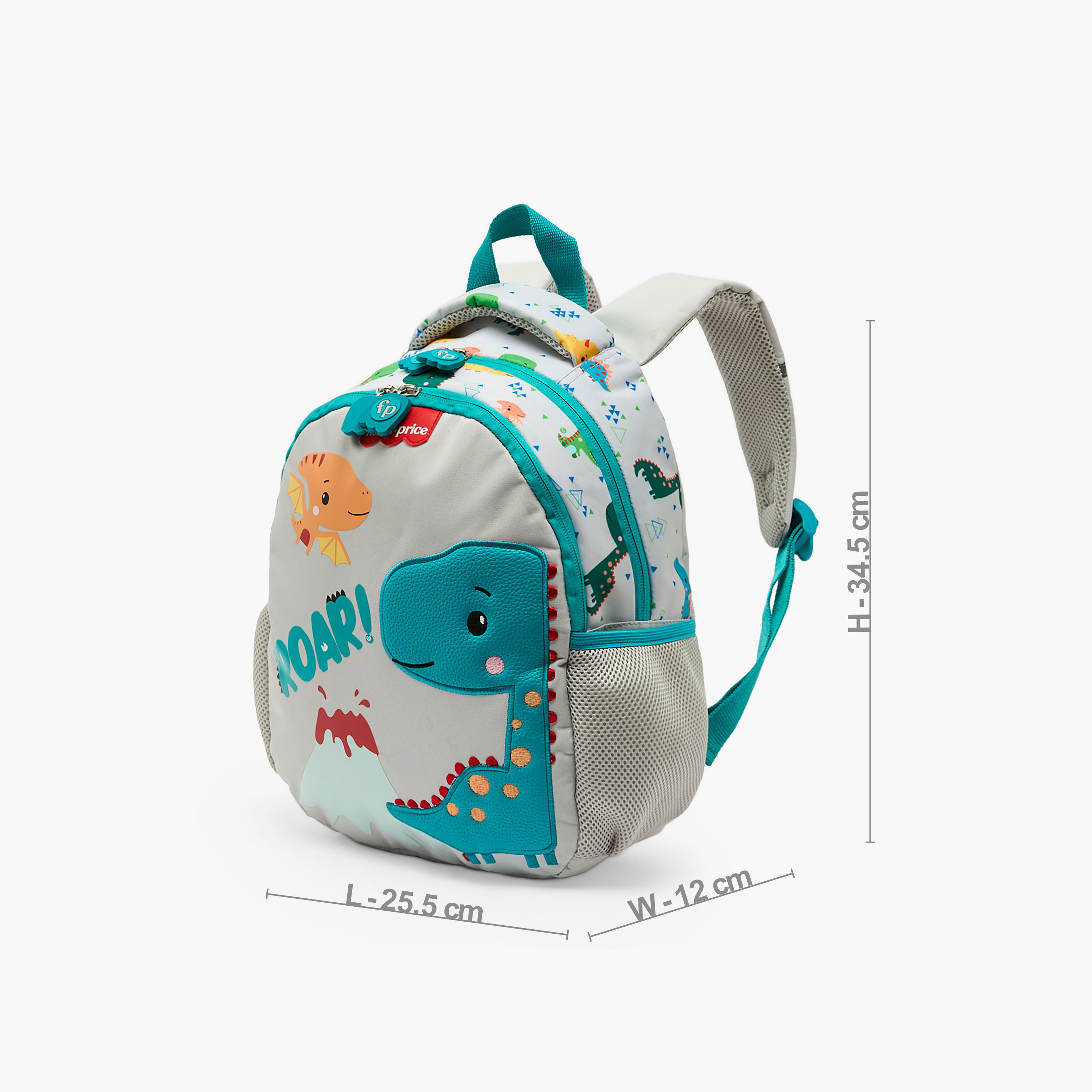 Dinosaur Print Backpack for Boys 3-5 Years with Padded Straps - 13.5 inches-school-bagsandbackpacks-backpacks-image-6