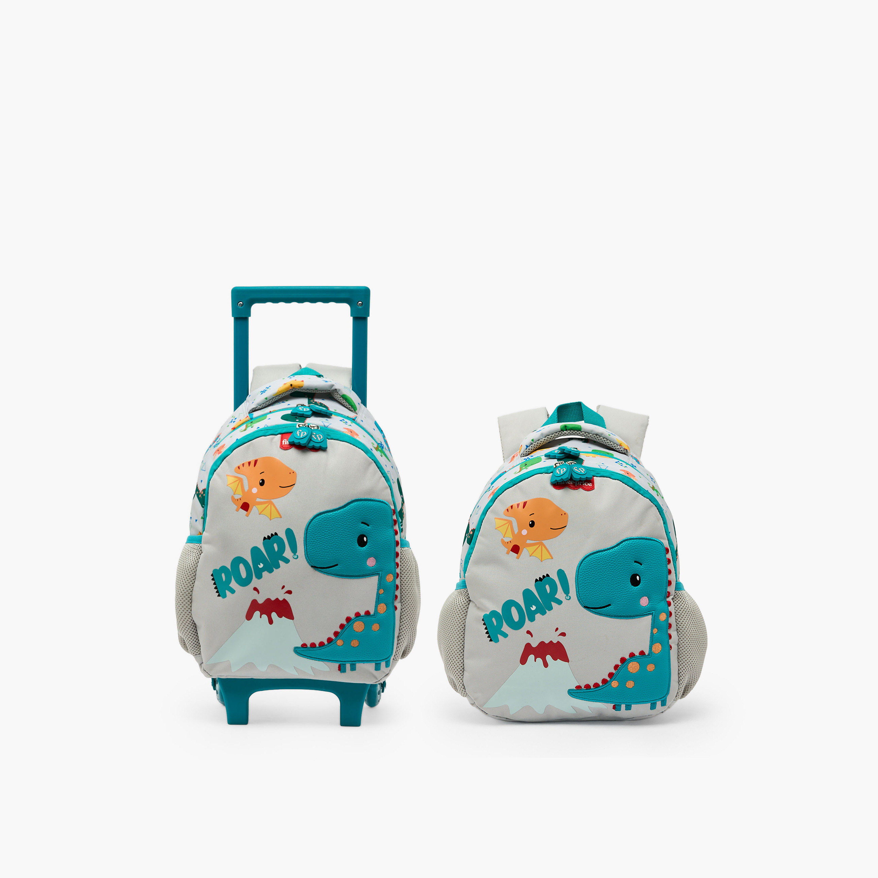 Dinosaur Print Backpack for Boys 3-5 Years with Padded Straps - 13.5 inches-school-bagsandbackpacks-backpacks-image-9
