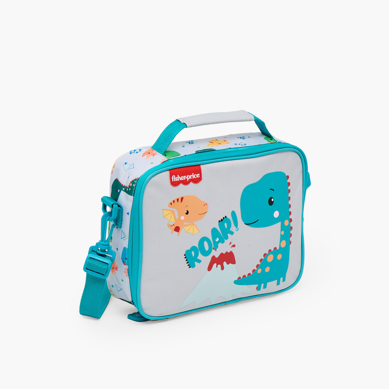 Fisher-Price Dinosaur Print Lunch Bag for Boys 3-5 Years with Detachable Strap-school-lunchessentials-lunchbags-image-2