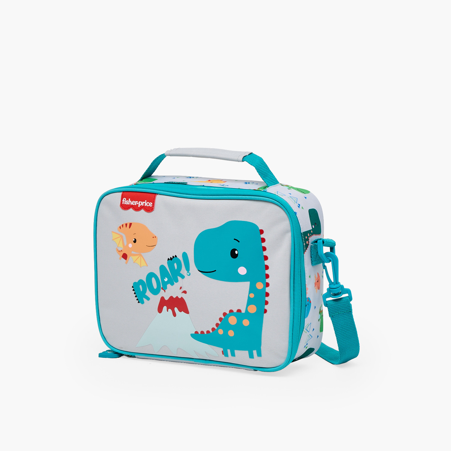 Fisher-Price Dinosaur Print Lunch Bag for Boys 3-5 Years with Detachable Strap-school-lunchessentials-lunchbags-image-9