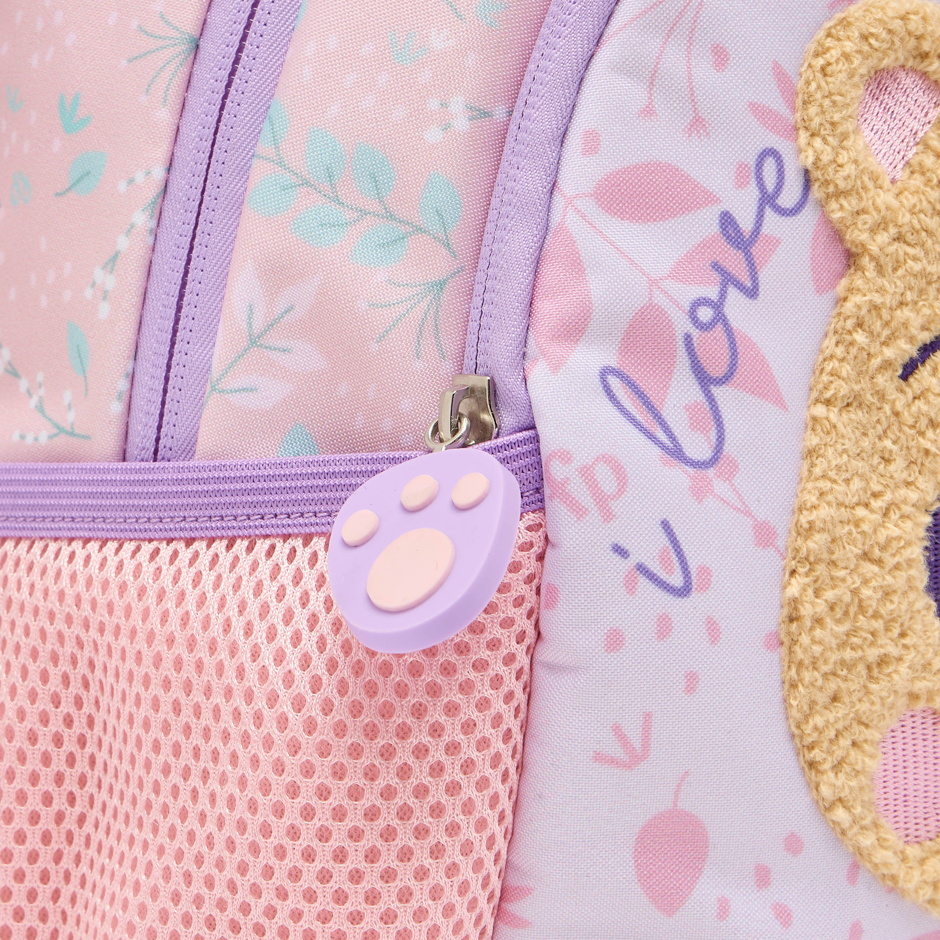 Bear Print Backpack for Girls 2-5 Years with Padded Straps - 13.5 inches-school-bagsandbackpacks-backpacks-image-5