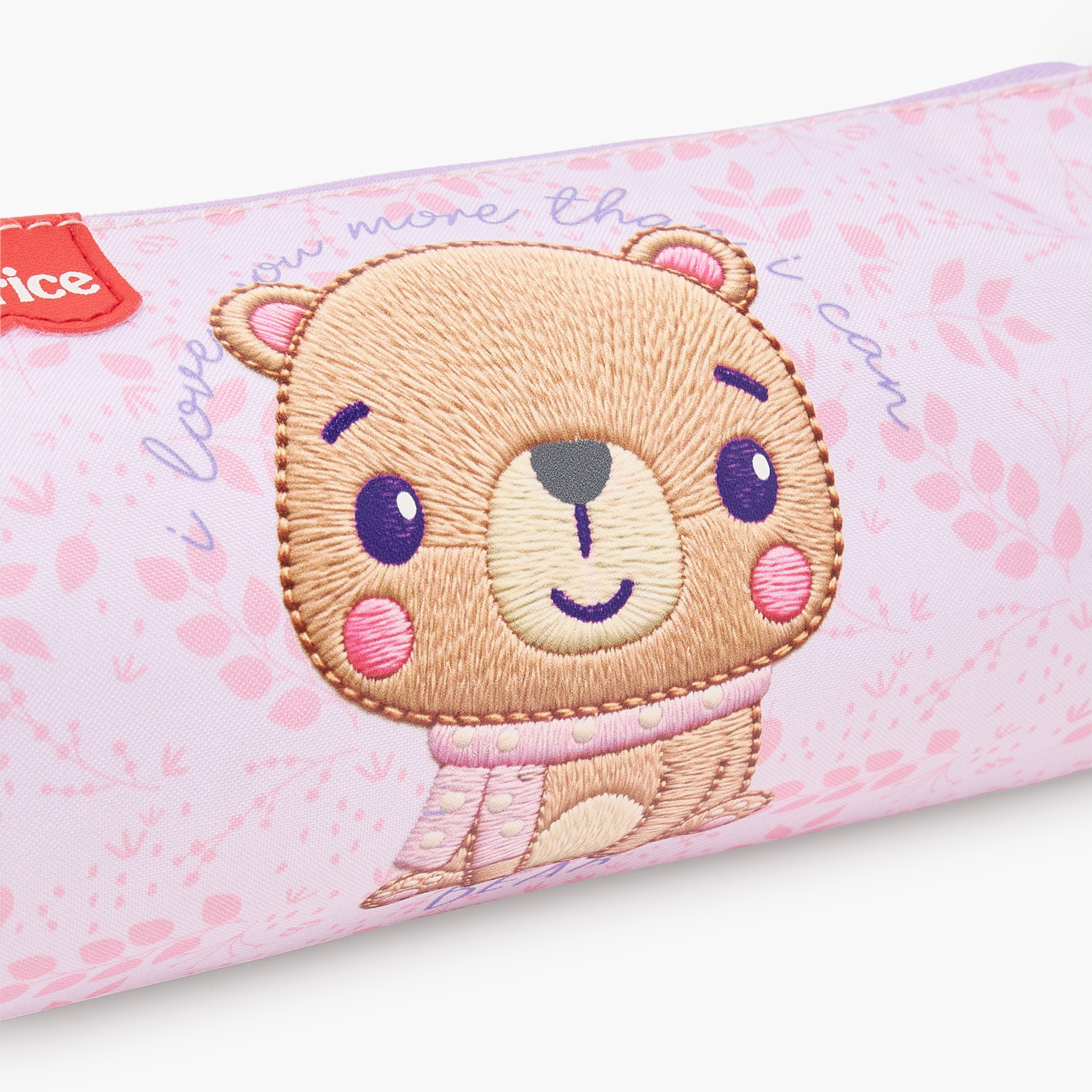 Fisher-Price Bear Embroidered Pencil Pouch with Zip Closure-school-stationery-pencilcases-image-4