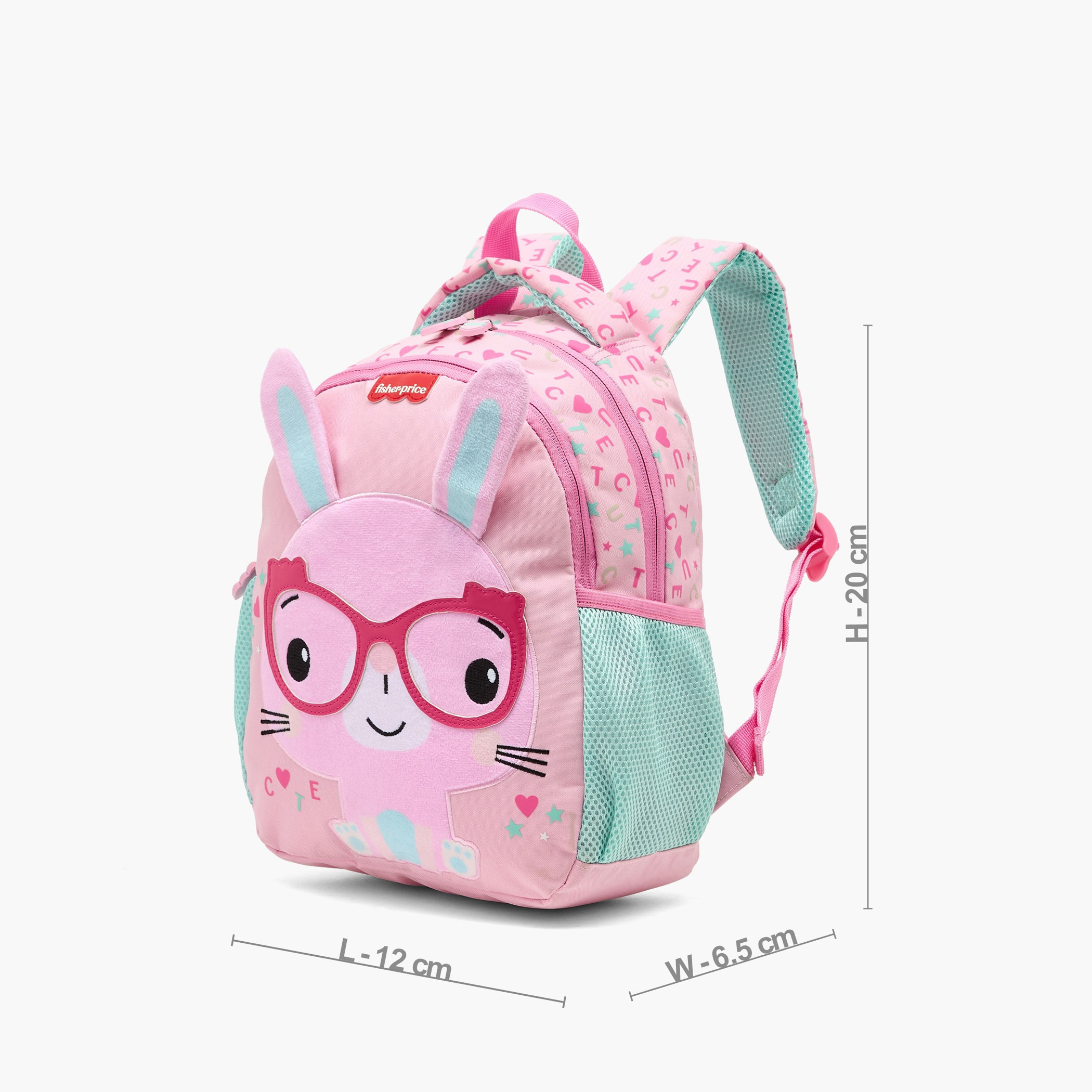Mattel Bunny Applique Backpack for Girls 3-5 Years with Padded Shoulder Straps - 14 inches-school-bagsandbackpacks-backpacks-image-8