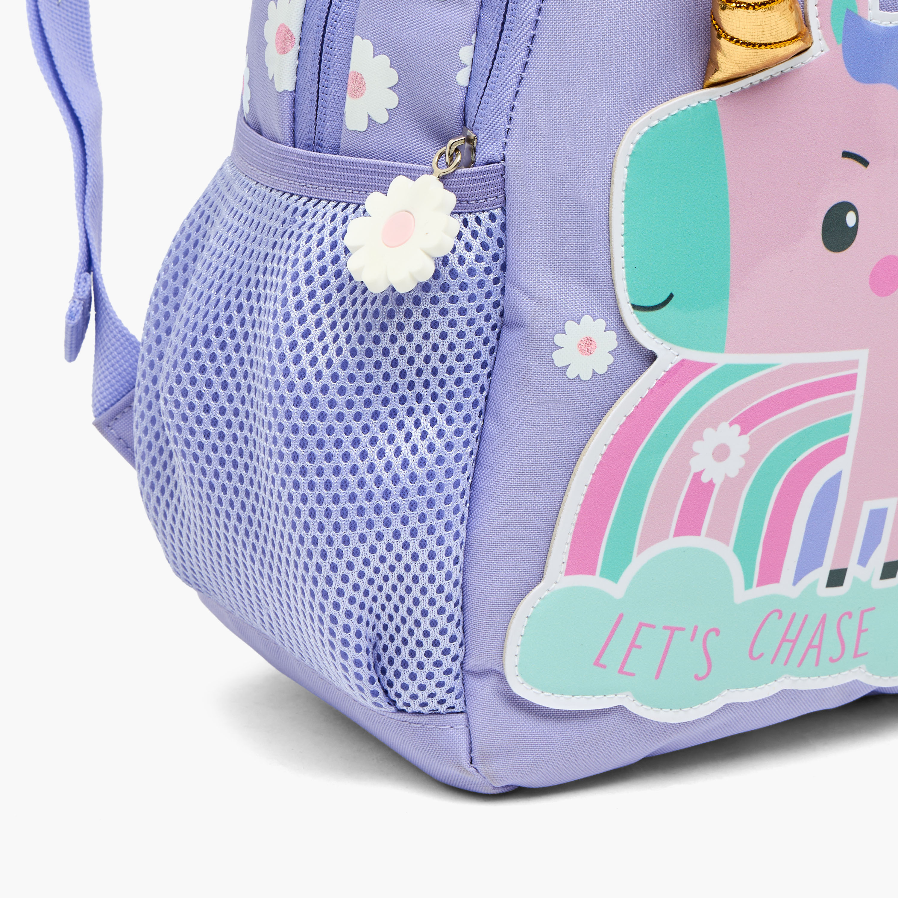 شنطة ظهر بطبعات يونيكورن للبنات من 3 إلى 5 سنوات بحمالات مبطنة - 14 بوصة-school-bagsandbackpacks-backpacks-image-3