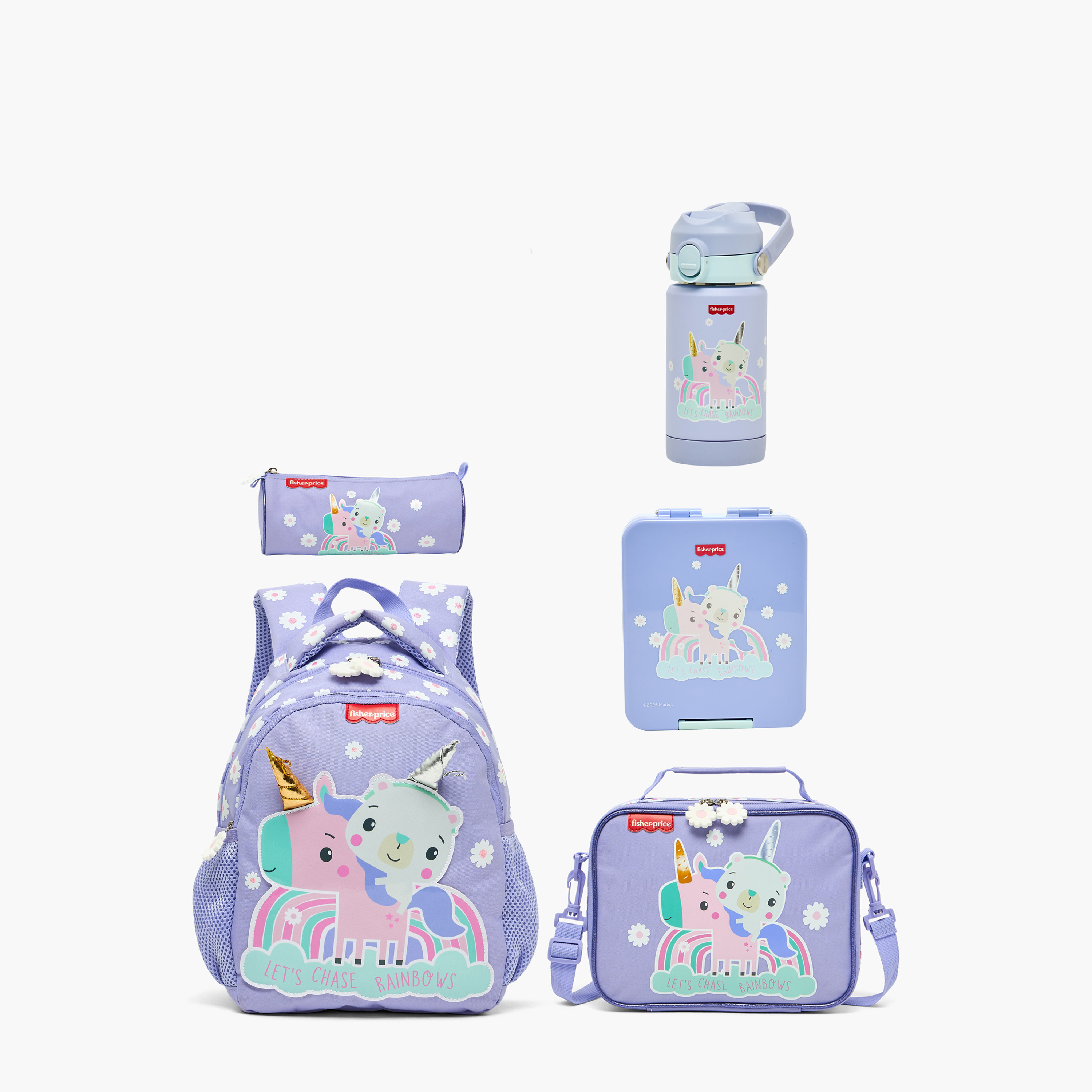Fisher-Price Unicorn Print Lunch Bag for Girls 3-5 Years with Detachable Strap-school-lunchessentials-lunchbags-image-10
