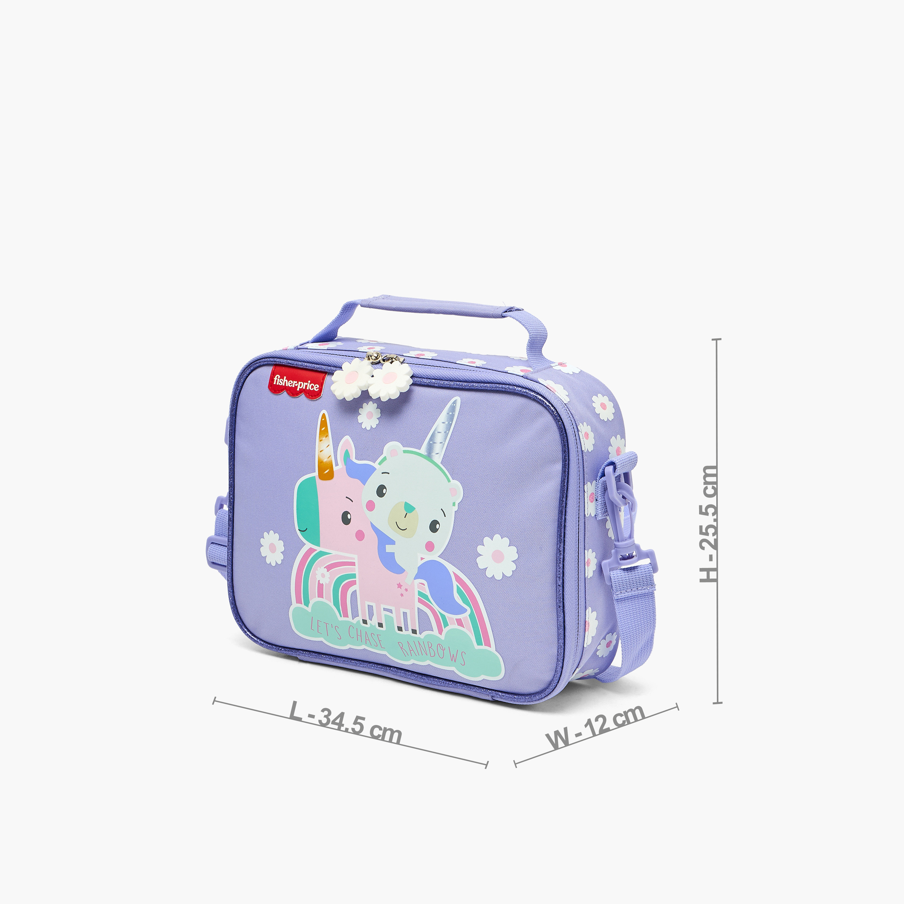 Fisher-Price Unicorn Print Lunch Bag for Girls 3-5 Years with Detachable Strap-school-lunchessentials-lunchbags-image-8