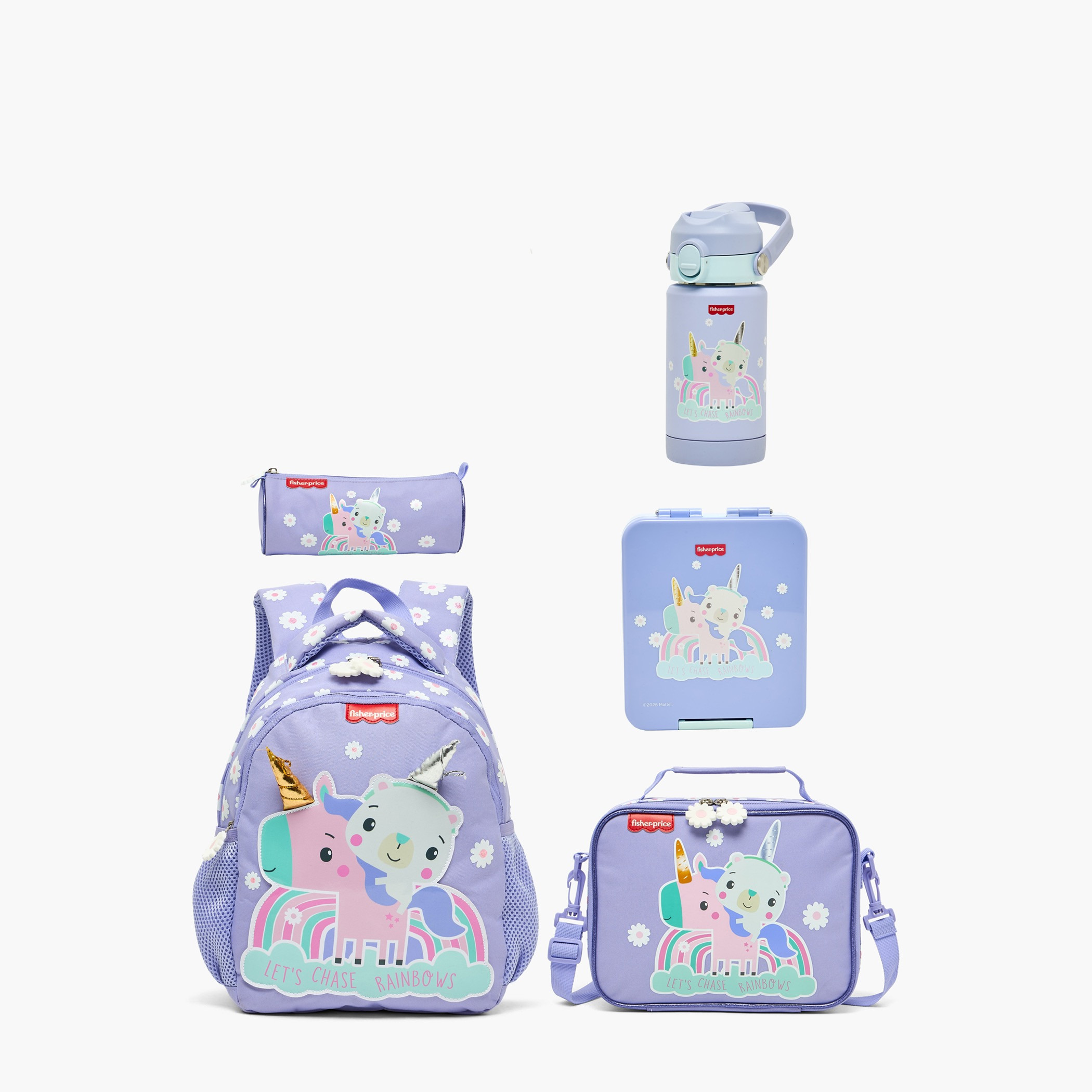 Fisher-Price Unicorn Print Pencil Pouch with Zip Closure-school-stationery-pencilcases-image-8