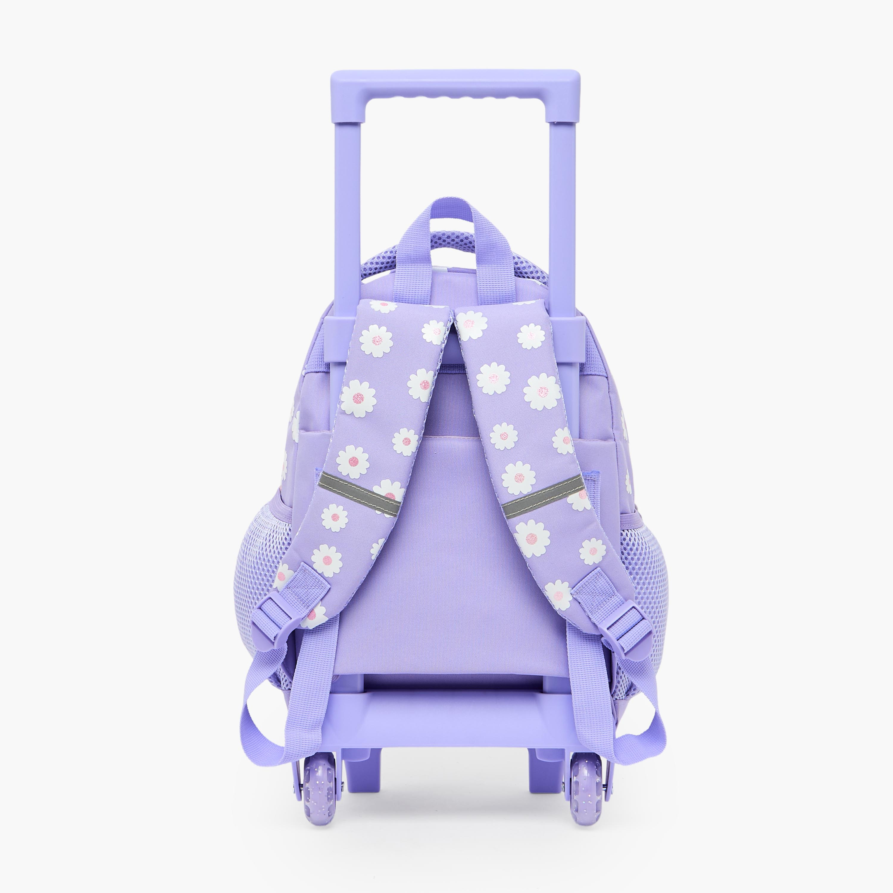 شنطة ترولي بمقبض قابل للسحب وطبعات للبنات 3- 5 سنوات من فيشر برايس - 14 بوصة-school-bagsandbackpacks-trolleybags-image-9