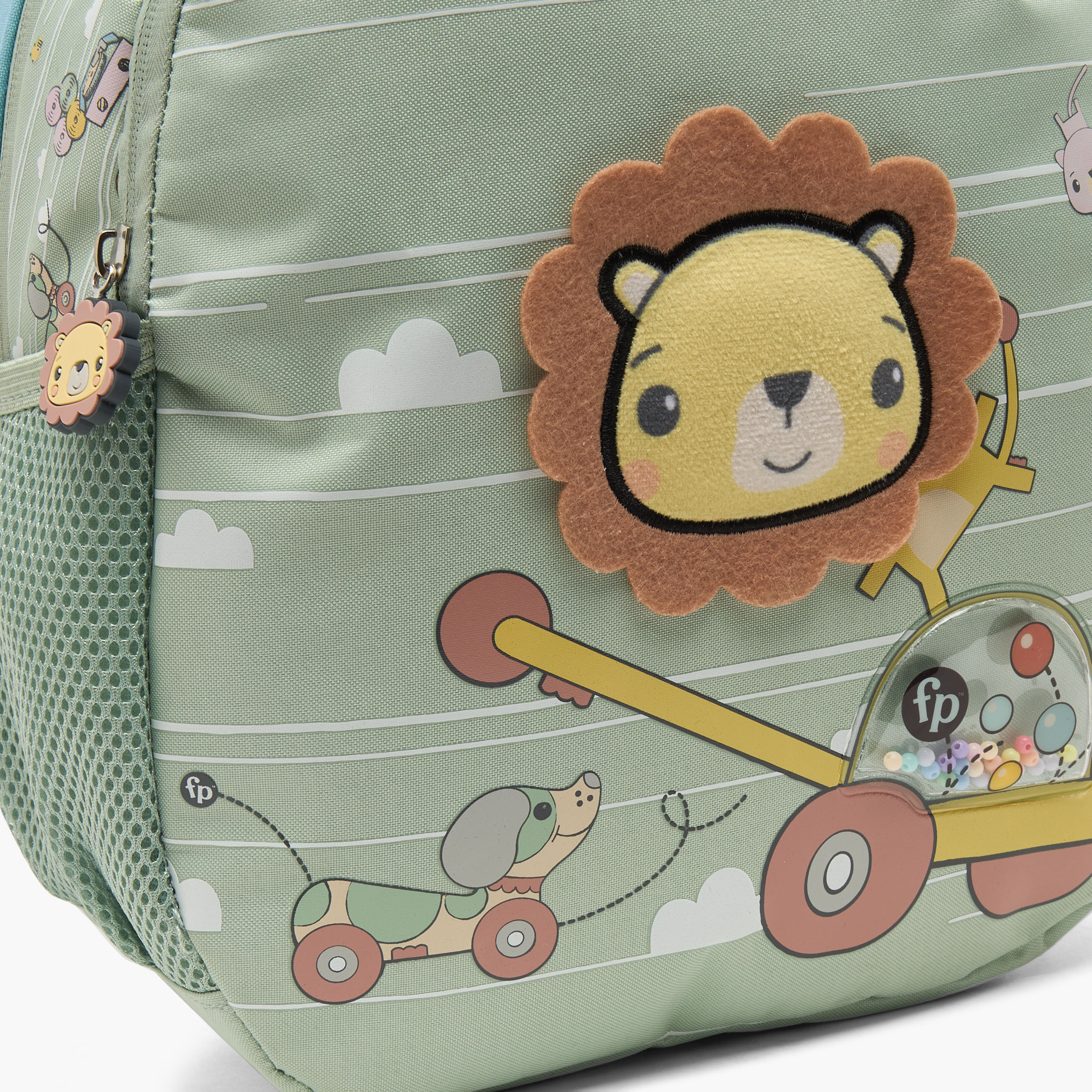 Fisher Price Lion Applique Backpack for Girls 3-5 Years with Padded Shoulder Straps - 14 inches-school-bagsandbackpacks-backpacks-image-5