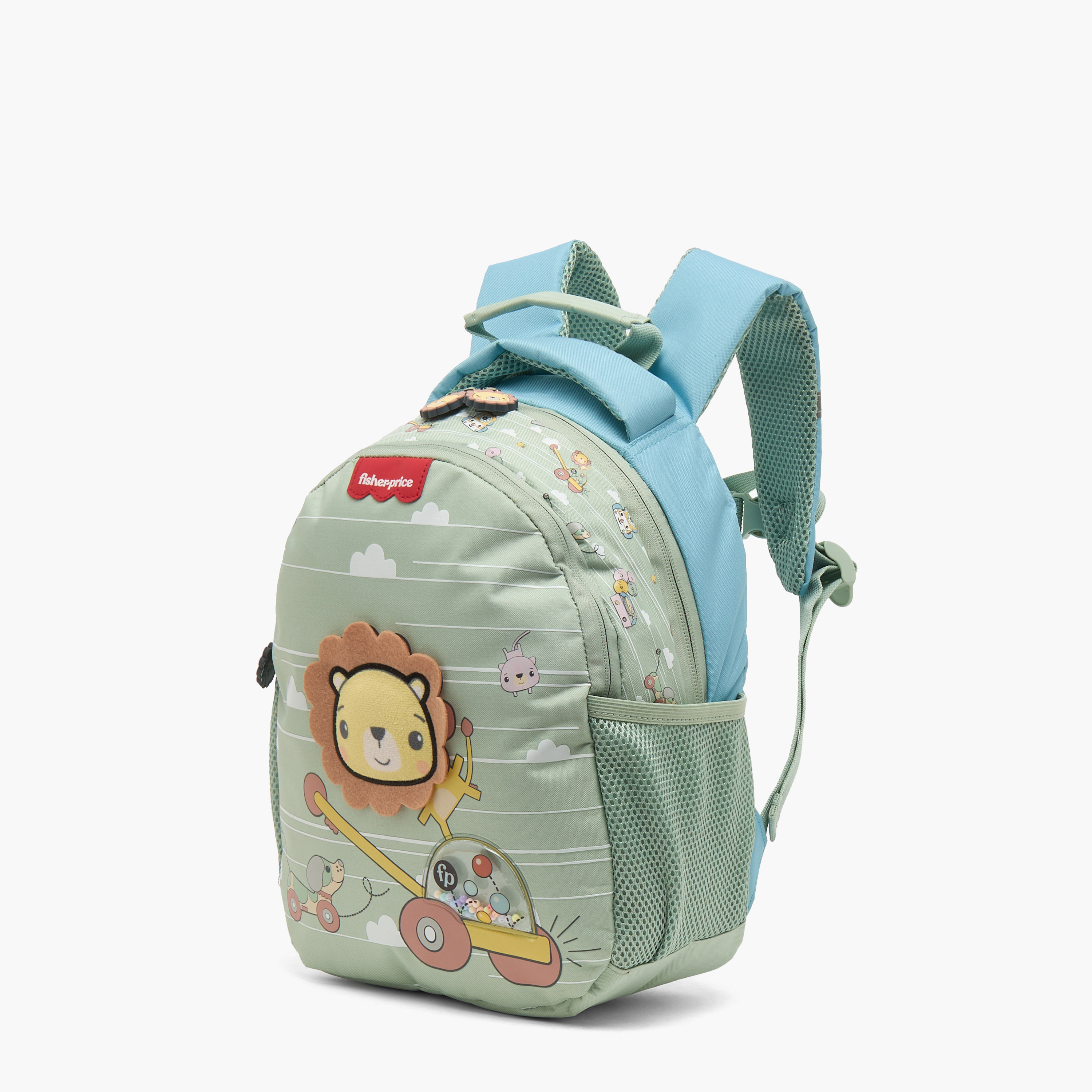 Fisher Price Lion Applique Backpack for Girls 3-5 Years with Padded Shoulder Straps - 14 inches-school-bagsandbackpacks-backpacks-image-8