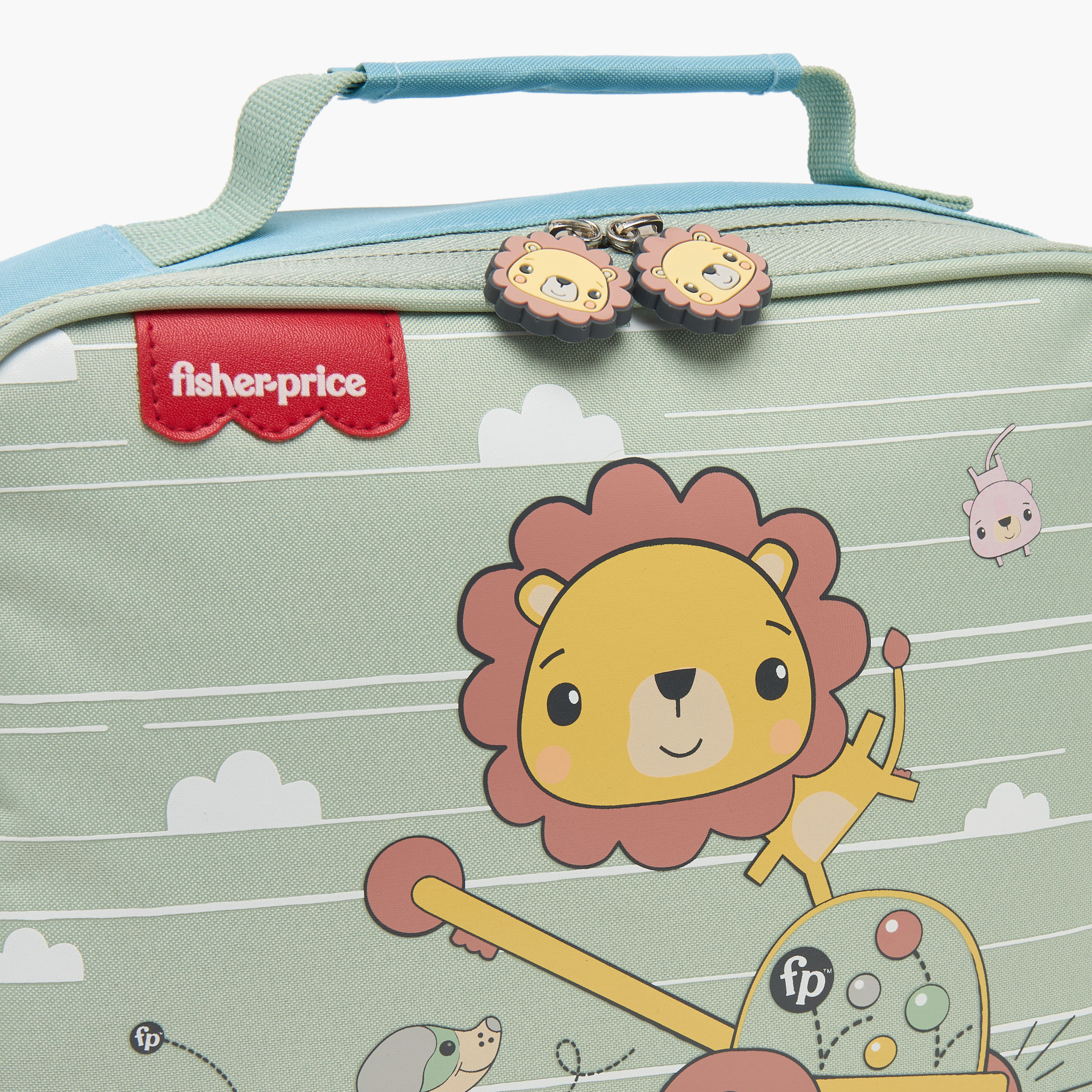 شنطة غداء بطبعات أسد وحزام قابل للفصل للبنات من 3-5 سنوات من فيشر برايس-school-lunchessentials-lunchbags-image-3