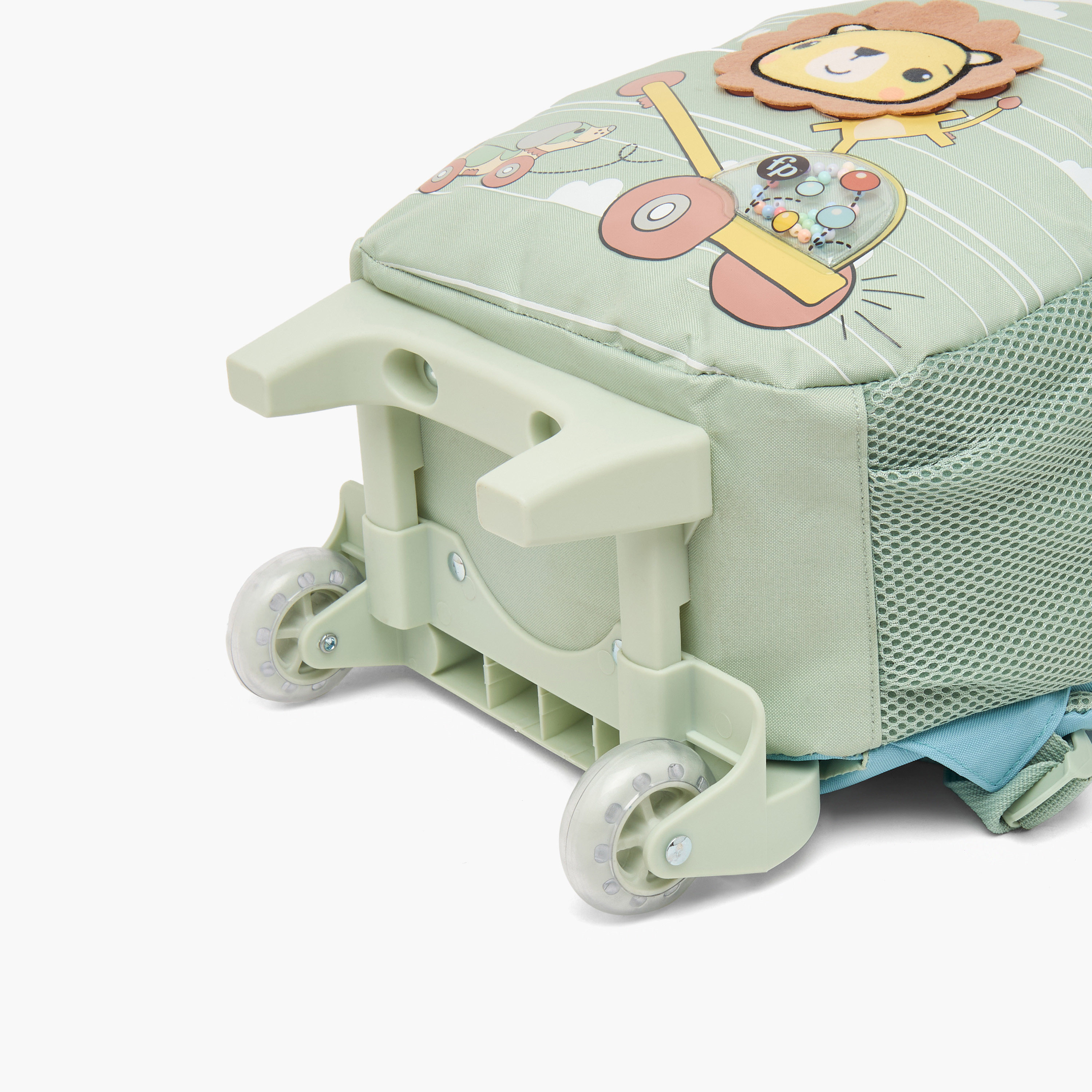 Mattel Lion Applique Trolley Bag for Kids 3-5 Years Retractable Handle-school-bagsandbackpacks-trolleybags-image-12