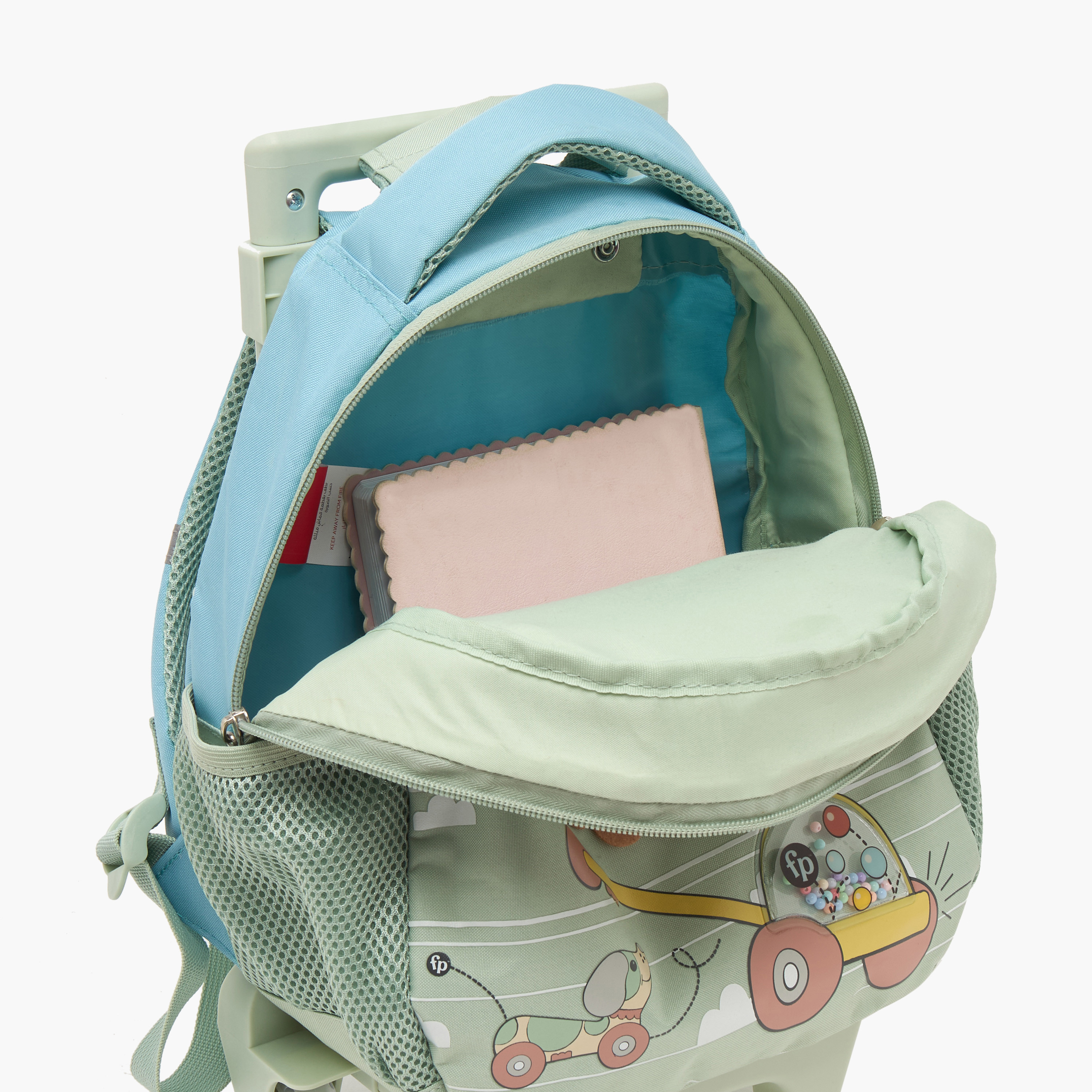 Mattel Lion Applique Trolley Bag for Kids 3-5 Years Retractable Handle-school-bagsandbackpacks-trolleybags-image-10