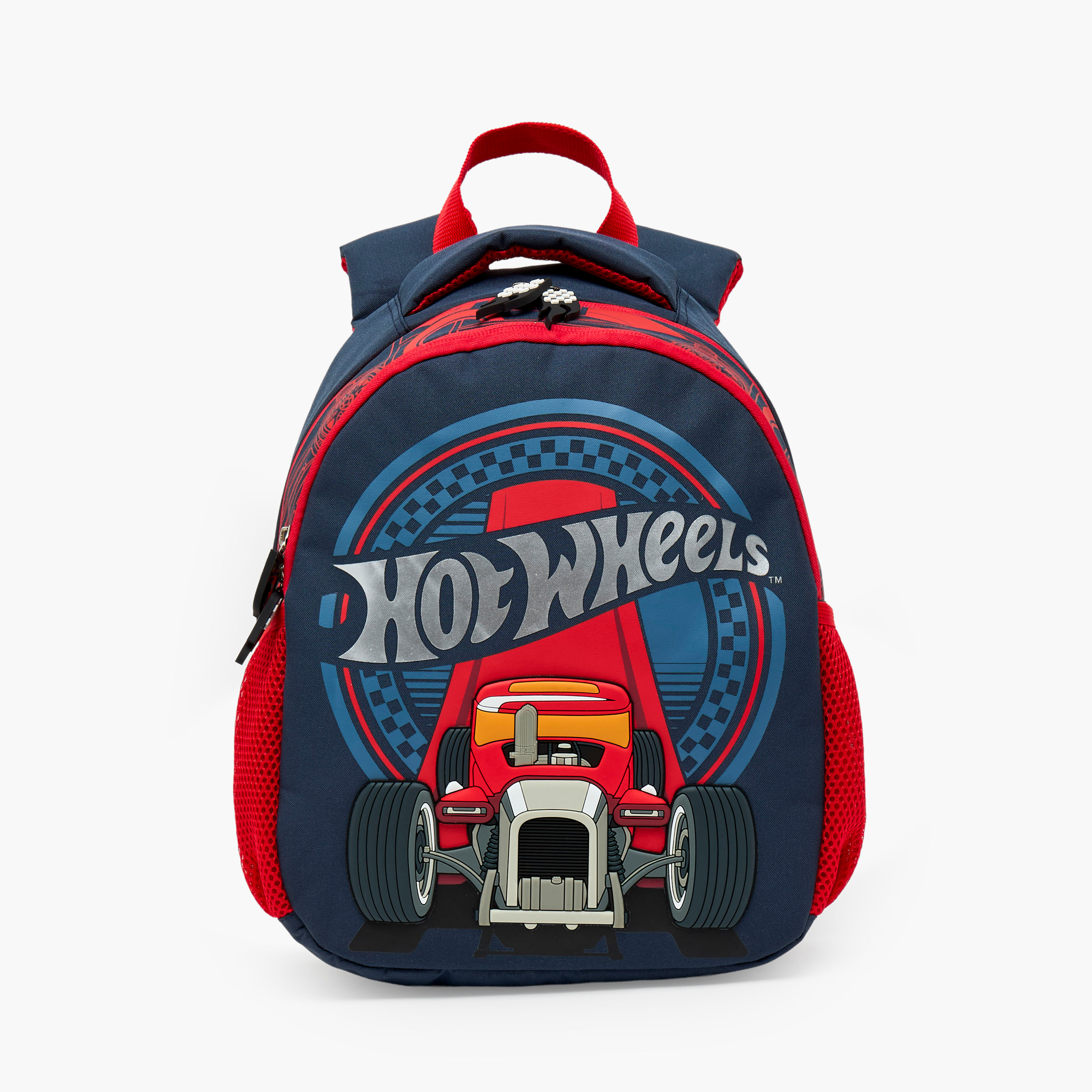 شنطة مدرسية للأولاد 3-5 سنوات بأحزمة قابلة للتعديل وطبعات هوت ويلز - 14 بوصة-school-bagsandbackpacks-backpacks-image-2