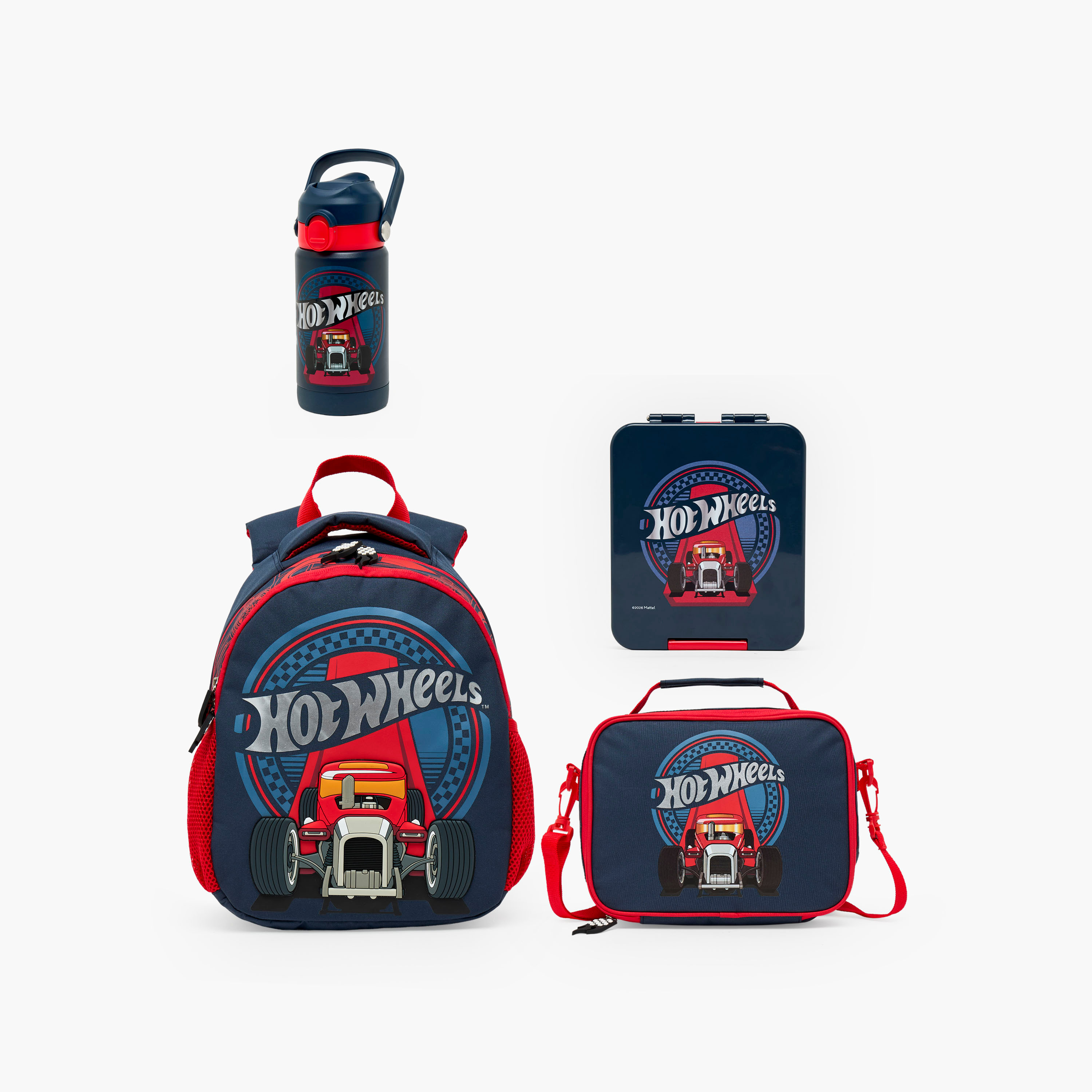 شنطة مدرسية للأولاد 3-5 سنوات بأحزمة قابلة للتعديل وطبعات هوت ويلز - 14 بوصة-school-bagsandbackpacks-backpacks-image-12