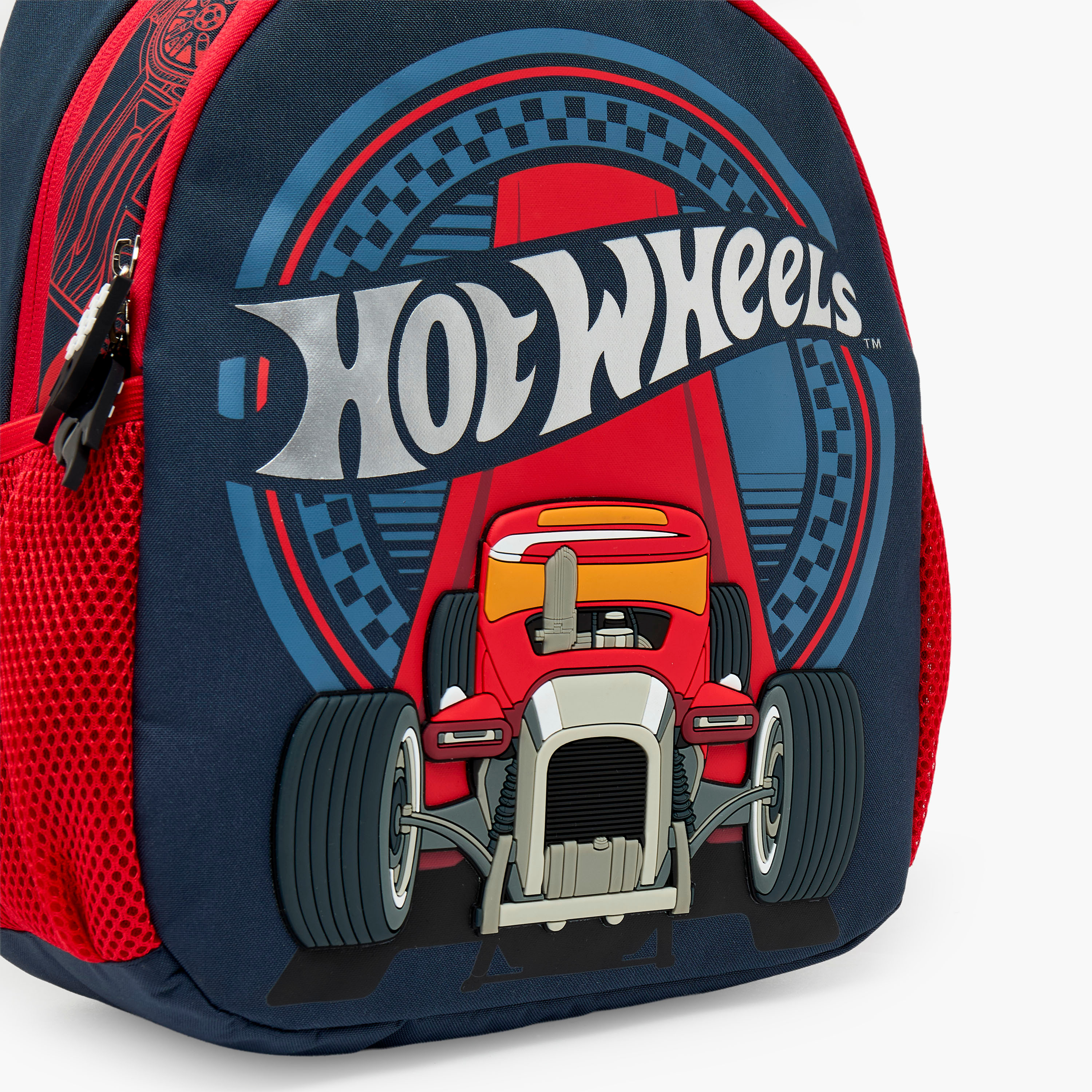 شنطة مدرسية للأولاد 3-5 سنوات بأحزمة قابلة للتعديل وطبعات هوت ويلز - 14 بوصة-school-bagsandbackpacks-backpacks-image-5