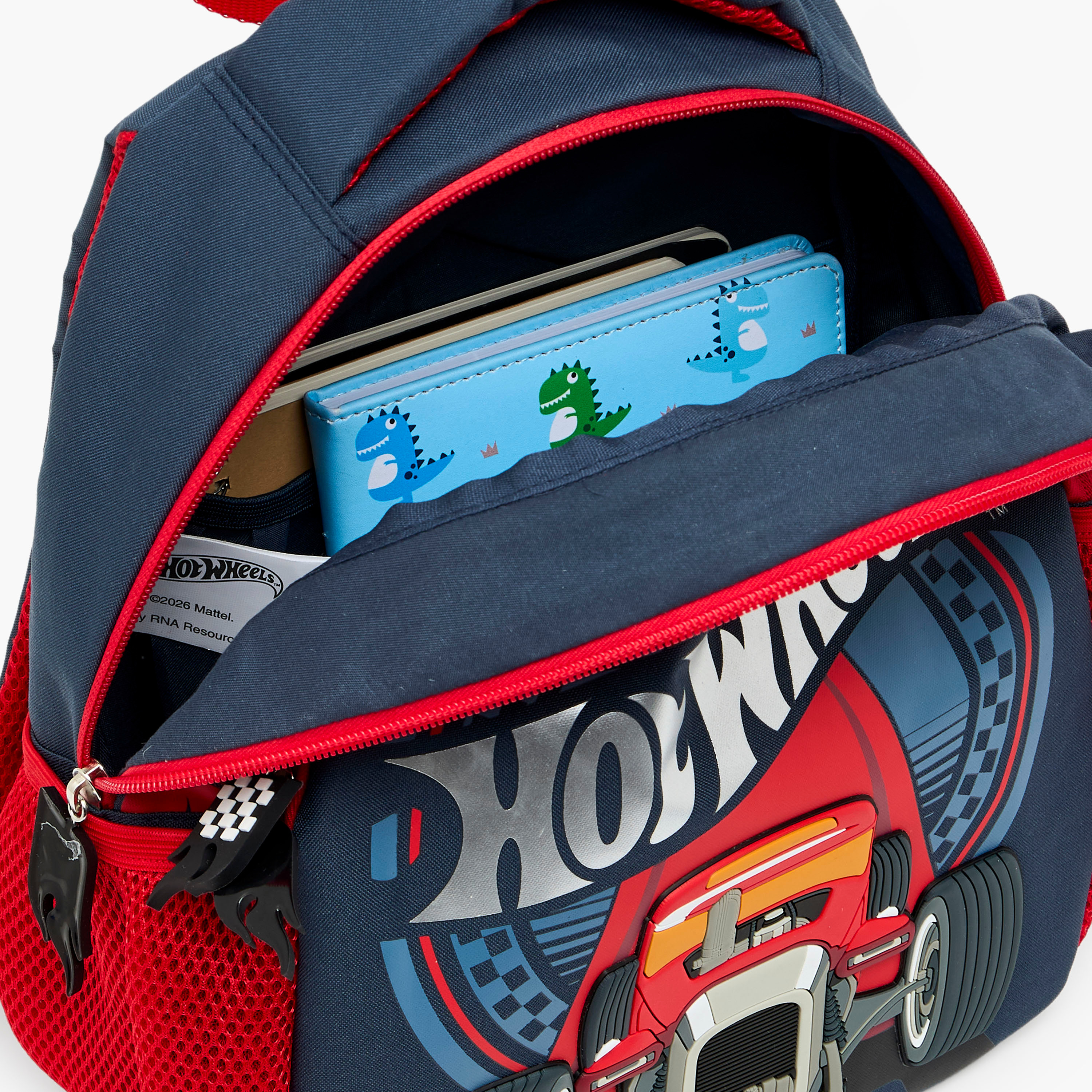 شنطة مدرسية للأولاد 3-5 سنوات بأحزمة قابلة للتعديل وطبعات هوت ويلز - 14 بوصة-school-bagsandbackpacks-backpacks-image-7