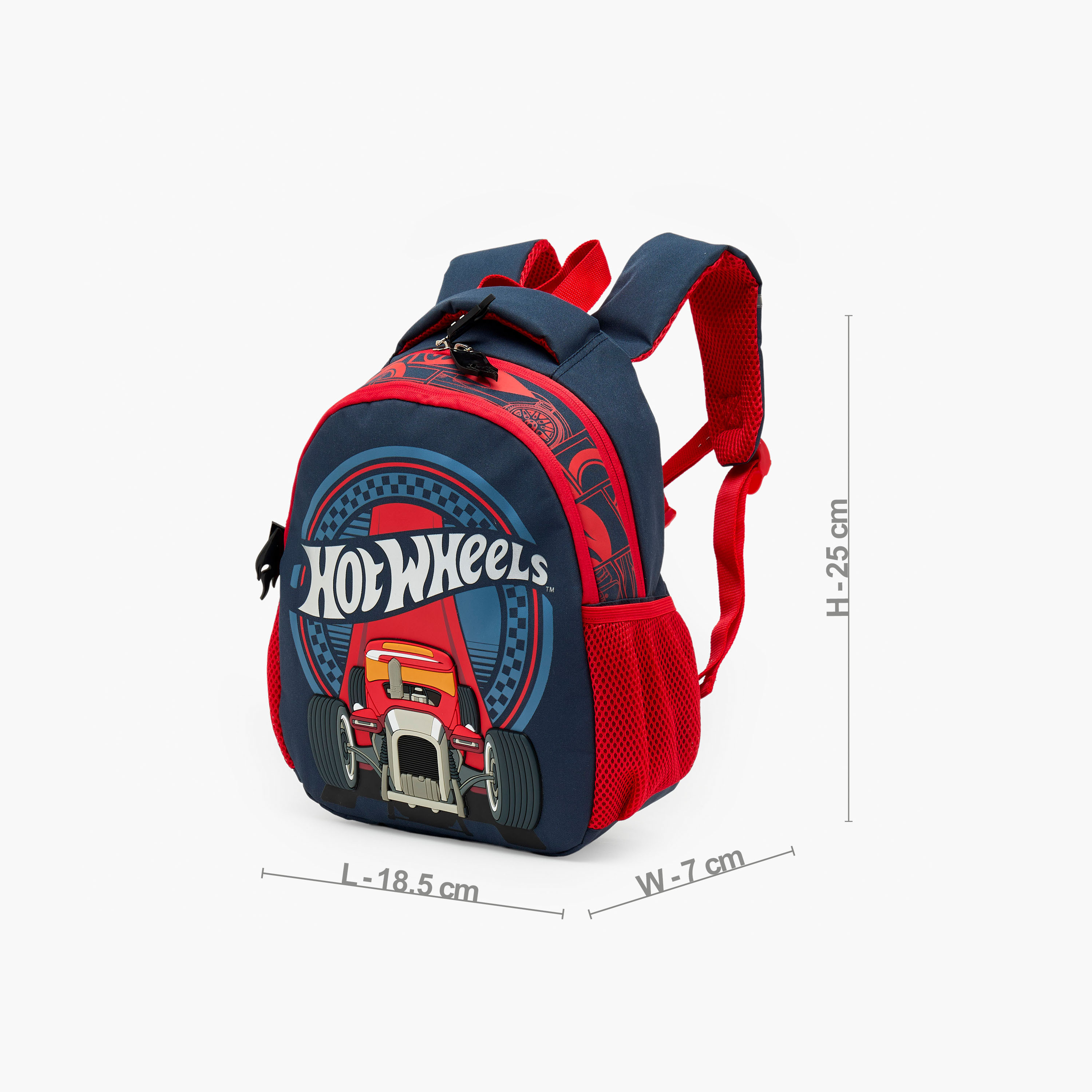 شنطة مدرسية للأولاد 3-5 سنوات بأحزمة قابلة للتعديل وطبعات هوت ويلز - 14 بوصة-school-bagsandbackpacks-backpacks-image-8