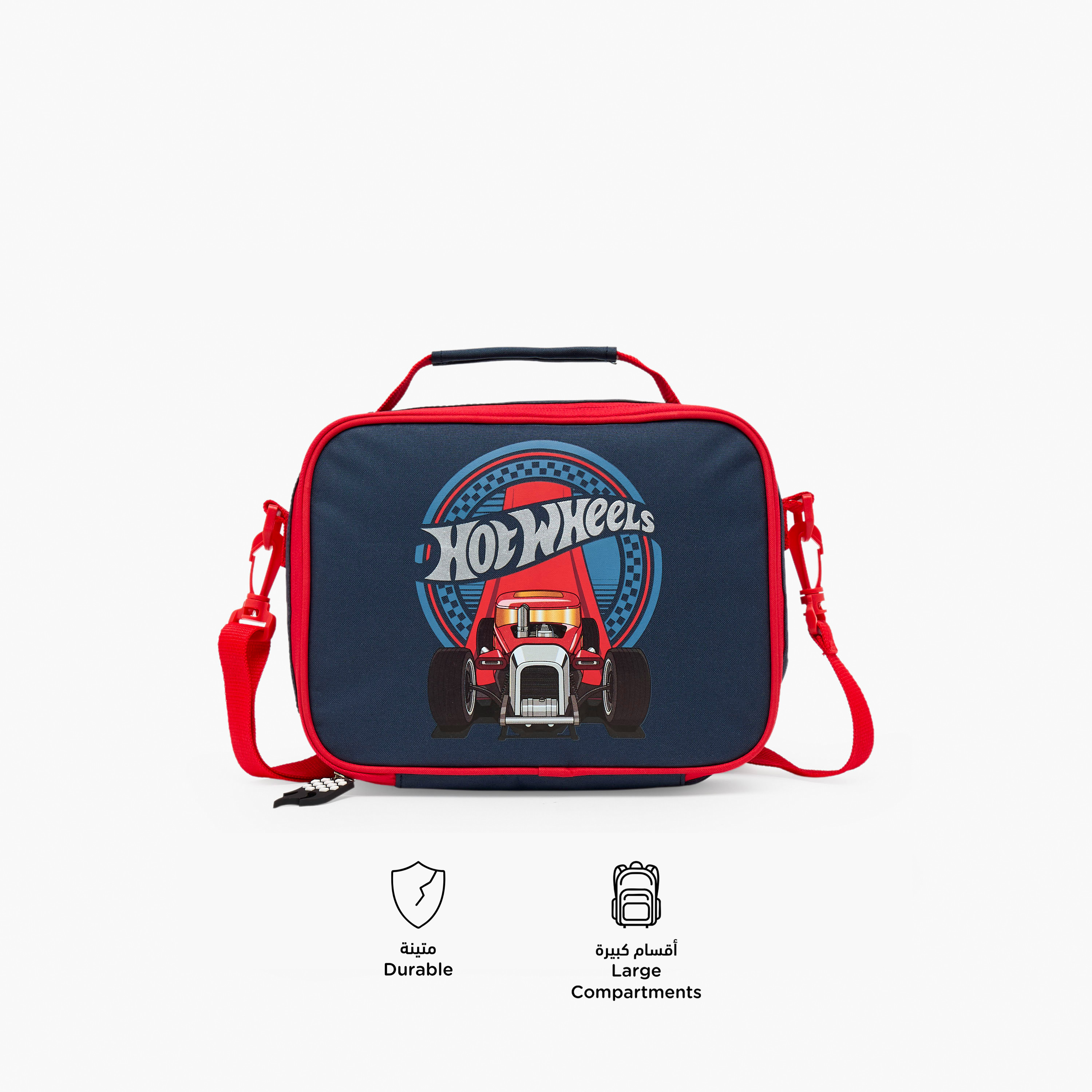 Hot Wheels Print Lunch Bag for Boys 8-13 Years with Insulation-school-lunchessentials-lunchbags-image-2