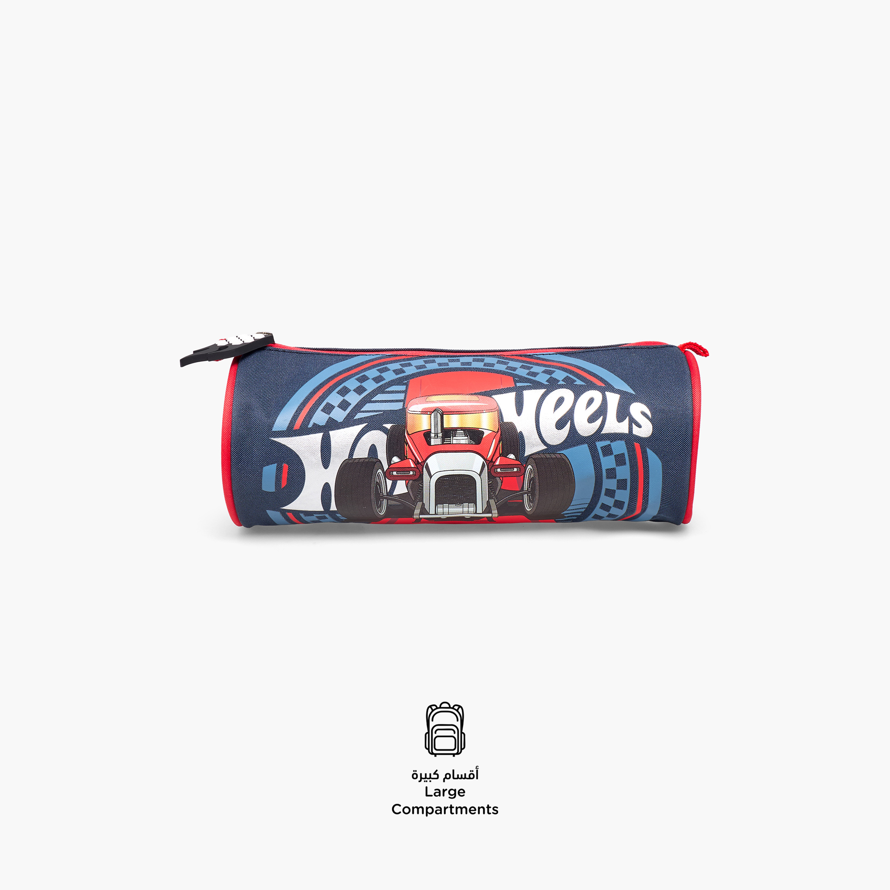 Hot Wheels Print Pencil Pouch with Zip Closure-school-stationery-pencilcases-image-2