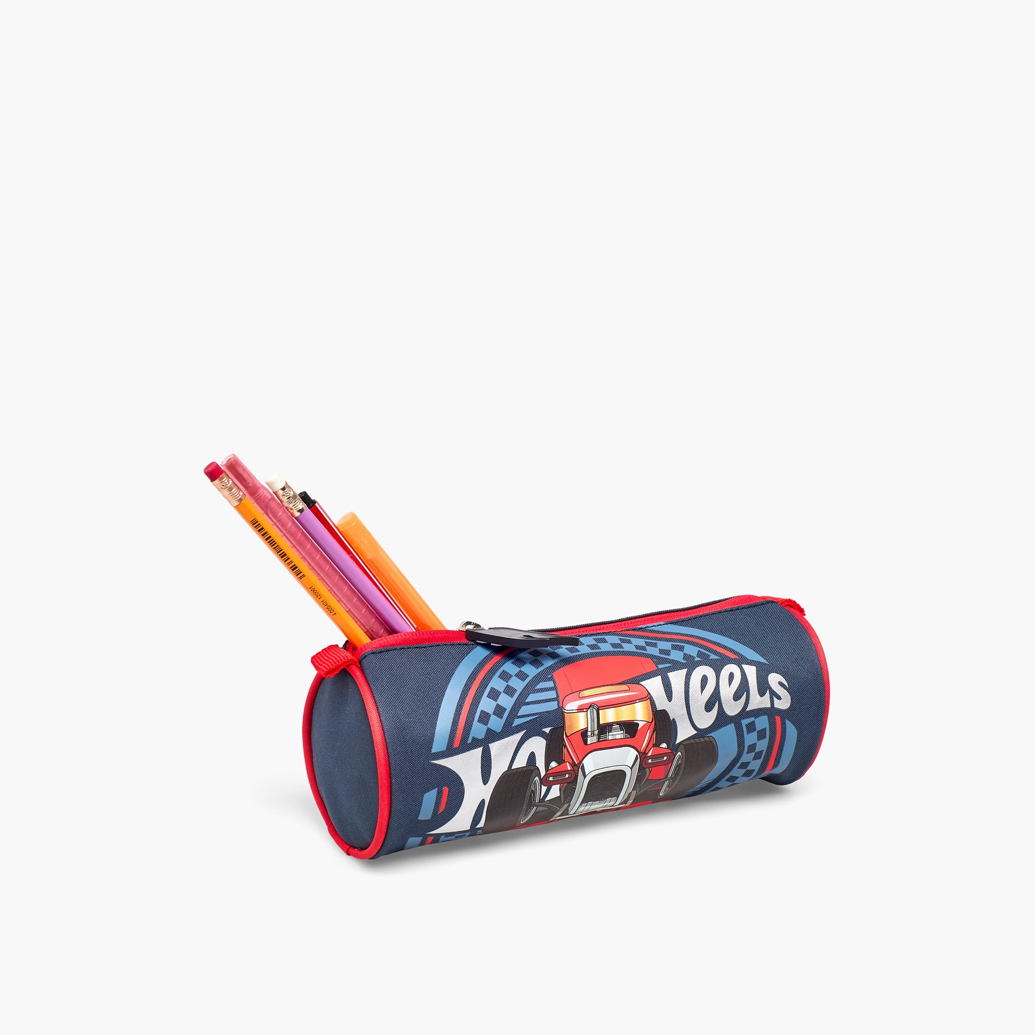 Hot Wheels Print Pencil Pouch with Zip Closure-school-stationery-pencilcases-image-7