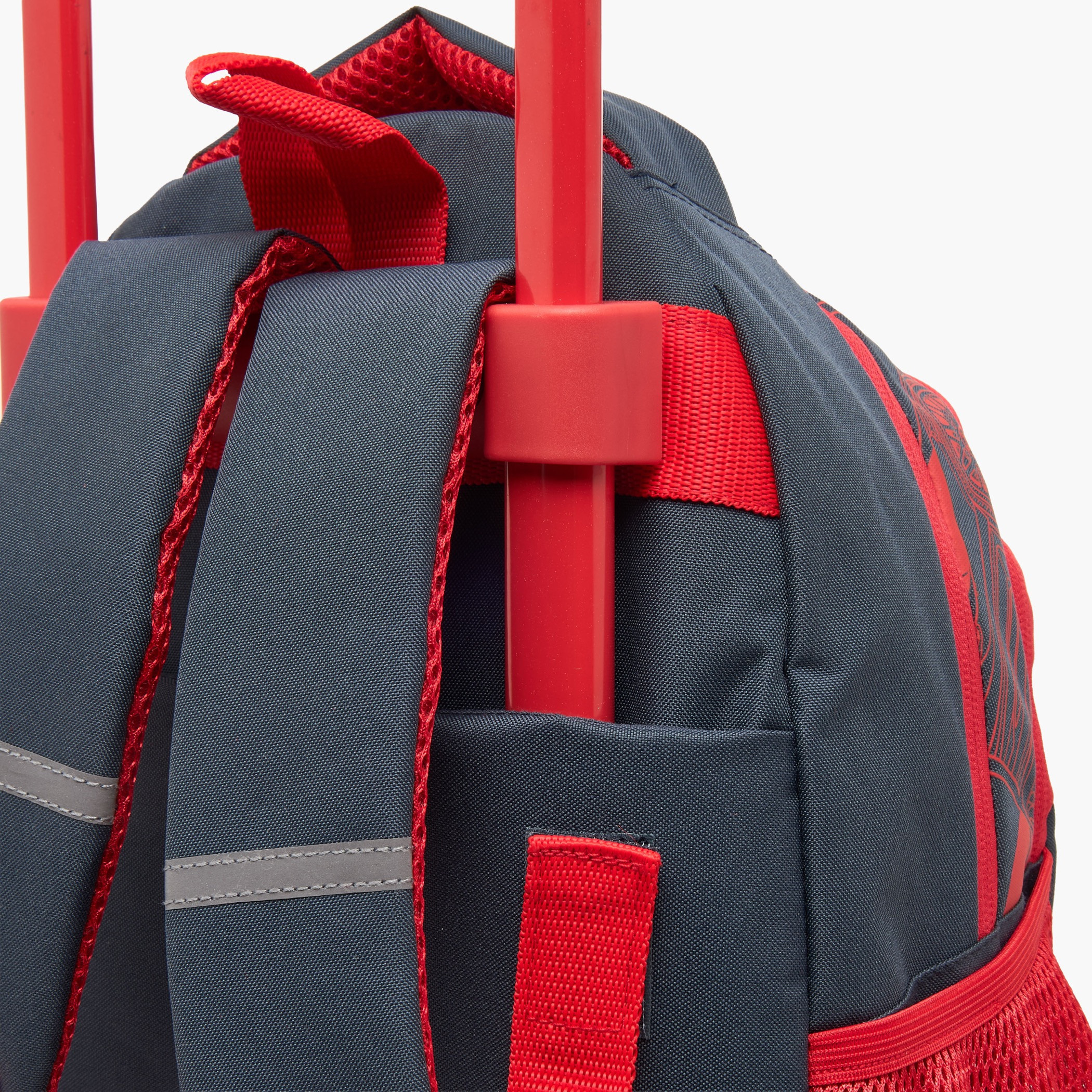 شنطة ترولي بطبعات سباق مع عجلات متينة للأولاد من 5 إلى 8 سنوات من هوت ويلز - 14 بوصة-school-bagsandbackpacks-trolleybags-image-5