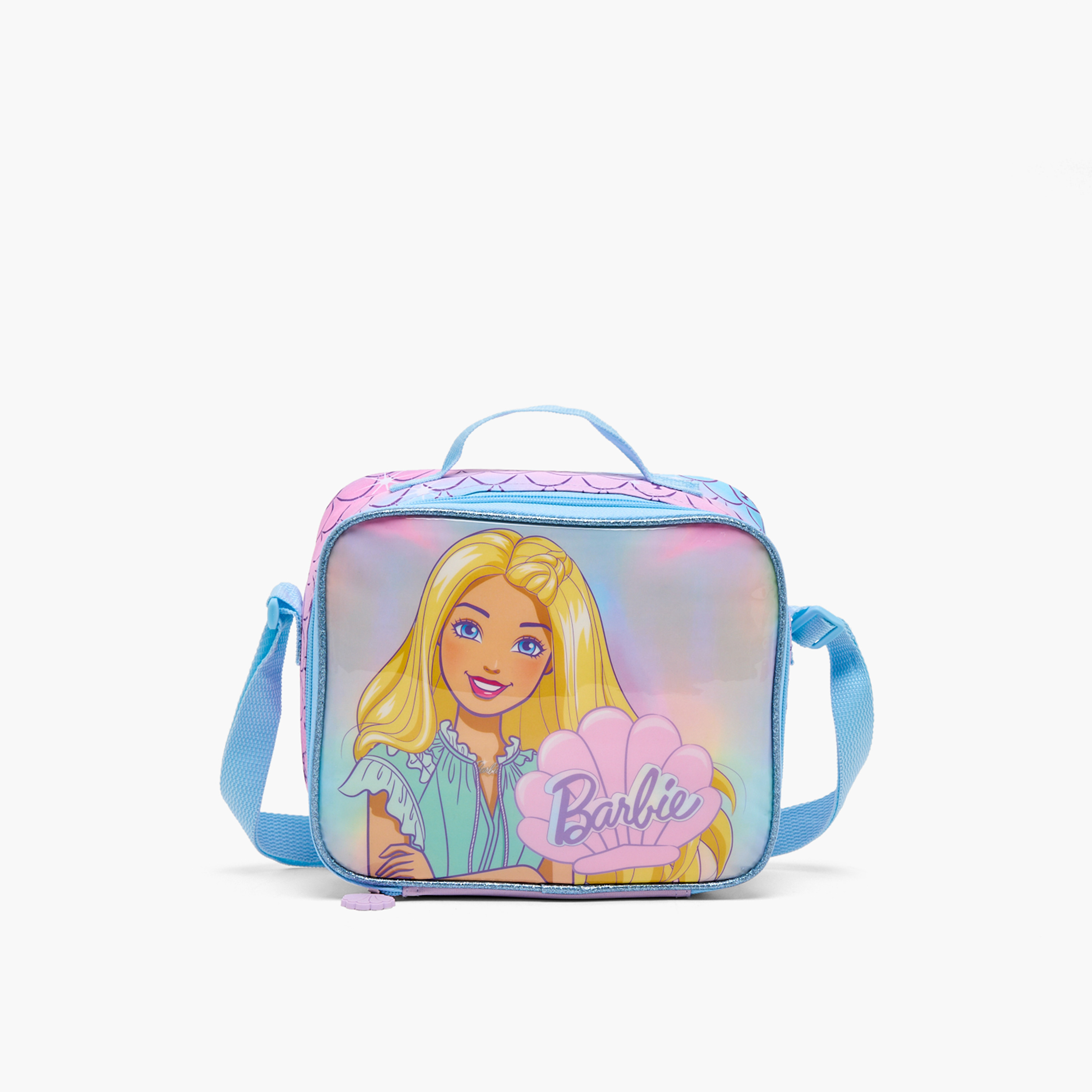 طقم شنطة ترولي مدرسية باربي 5 قطع للبنات 5-8 سنوات مع شنطة غداء - 16 بوصة-school-bagsandbackpacks-trolleybags-image-11